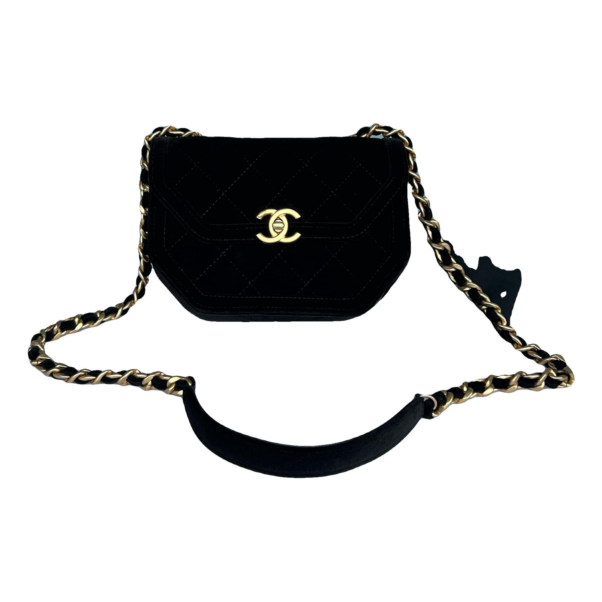 Velvet handbag