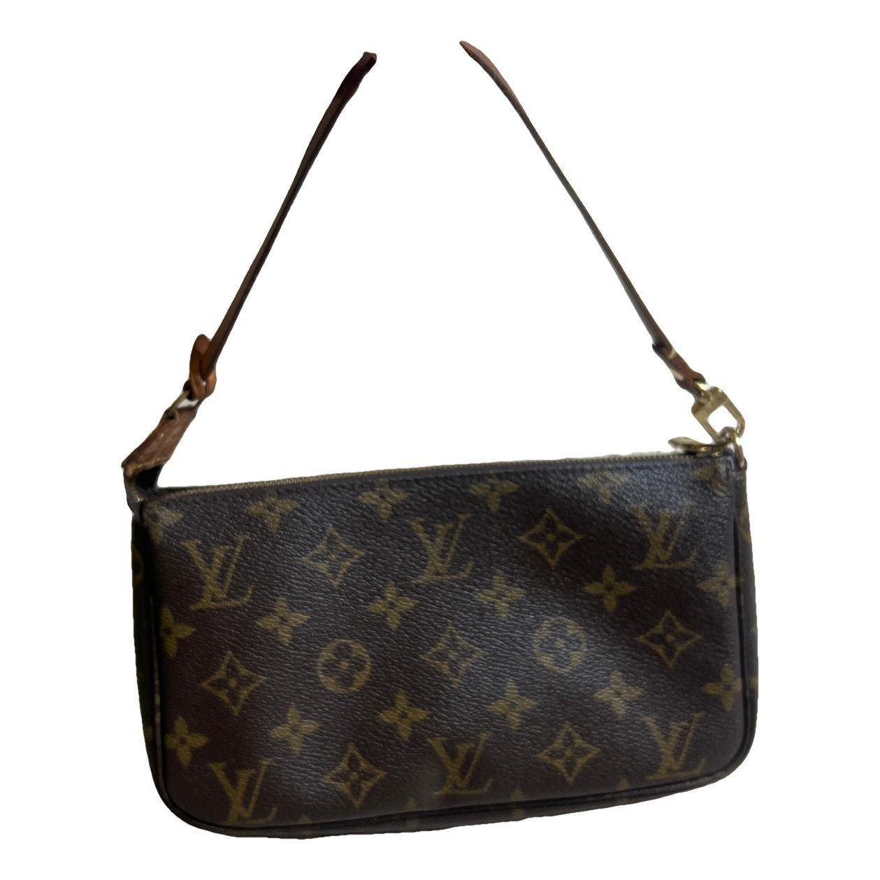 Leather clutch bag