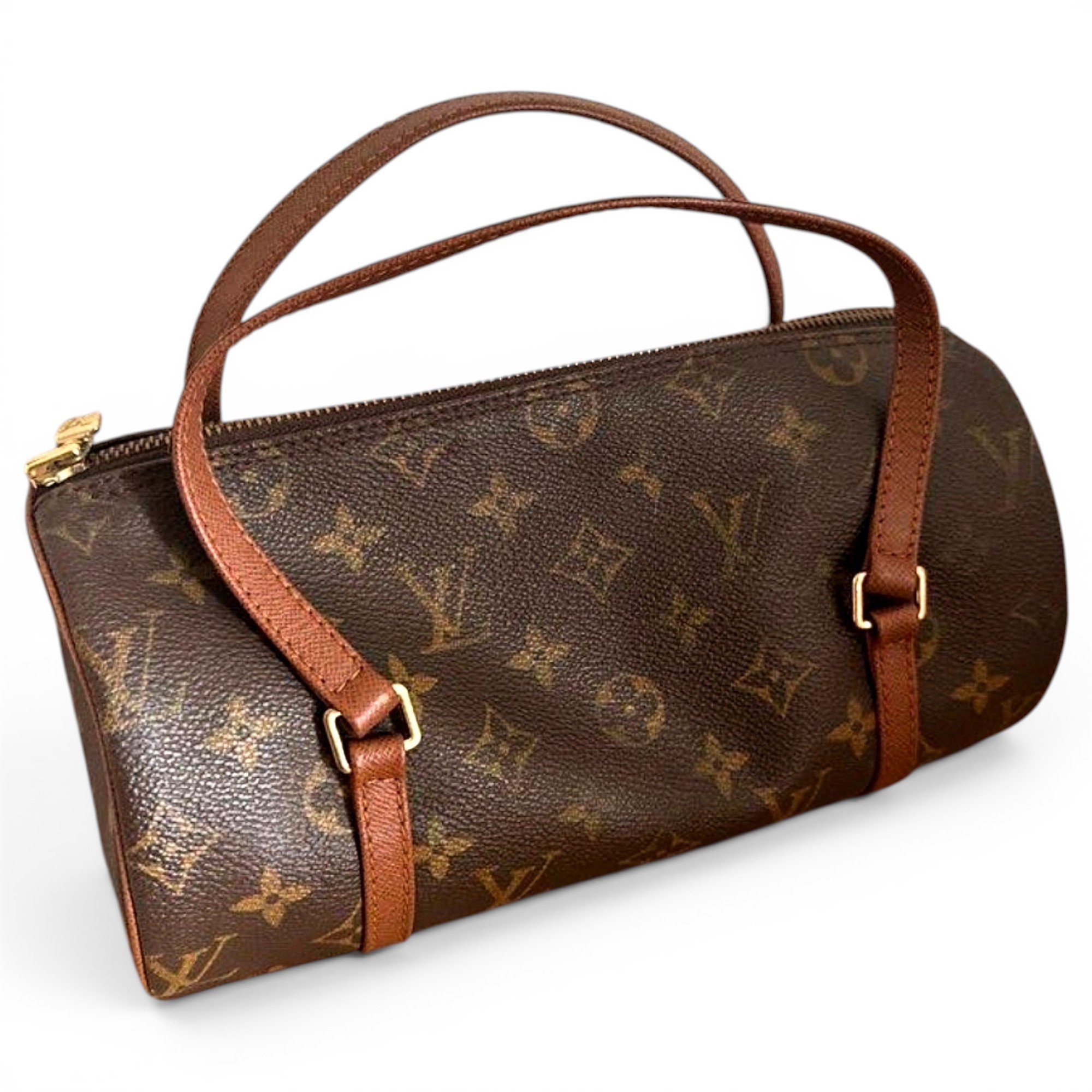 Papillon patent leather handbag