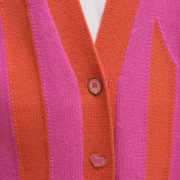 Rose Sakura Long-sleeve Long Cardigan