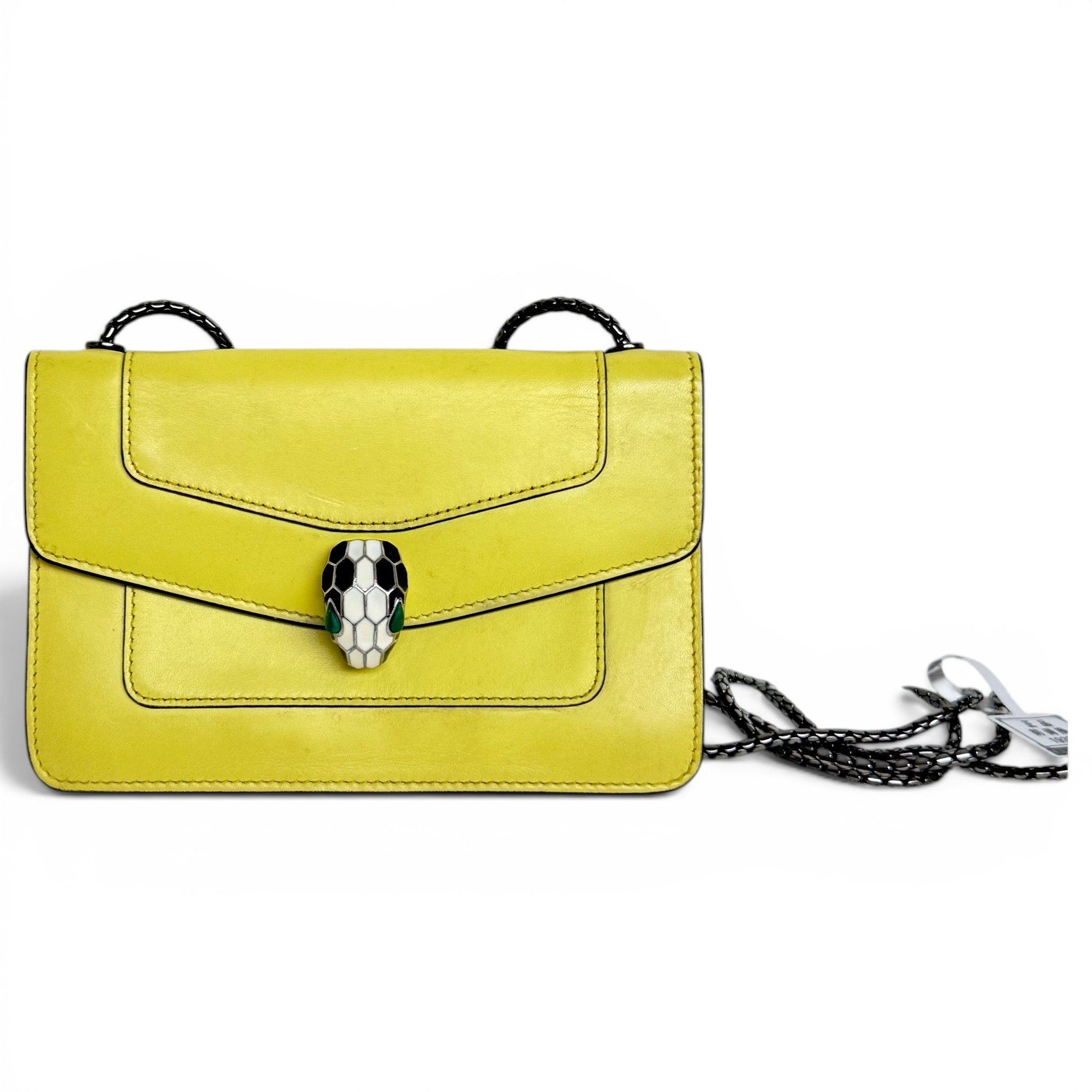 Serpenti leather handbag