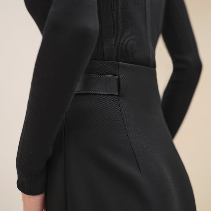 Noir High-waisted Pencil Skirt