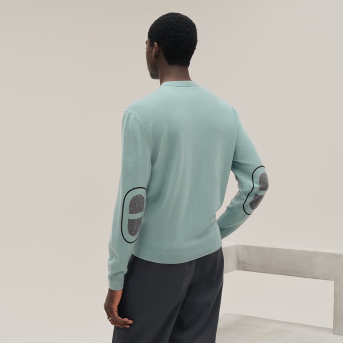 Céladon Cashmere "Maillon Chaine d'Ancre" Crewneck Sweater