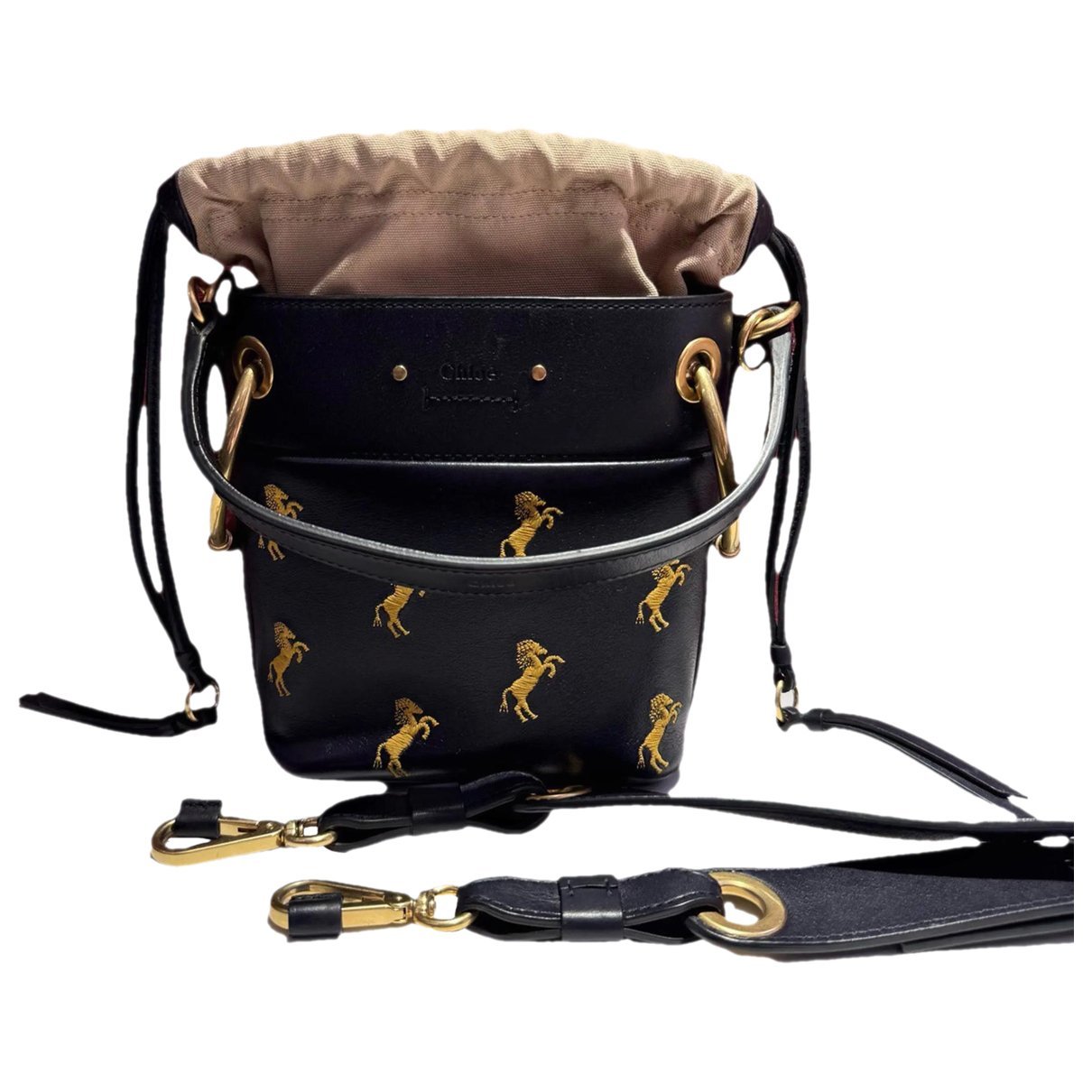Woody Basket leather handbag