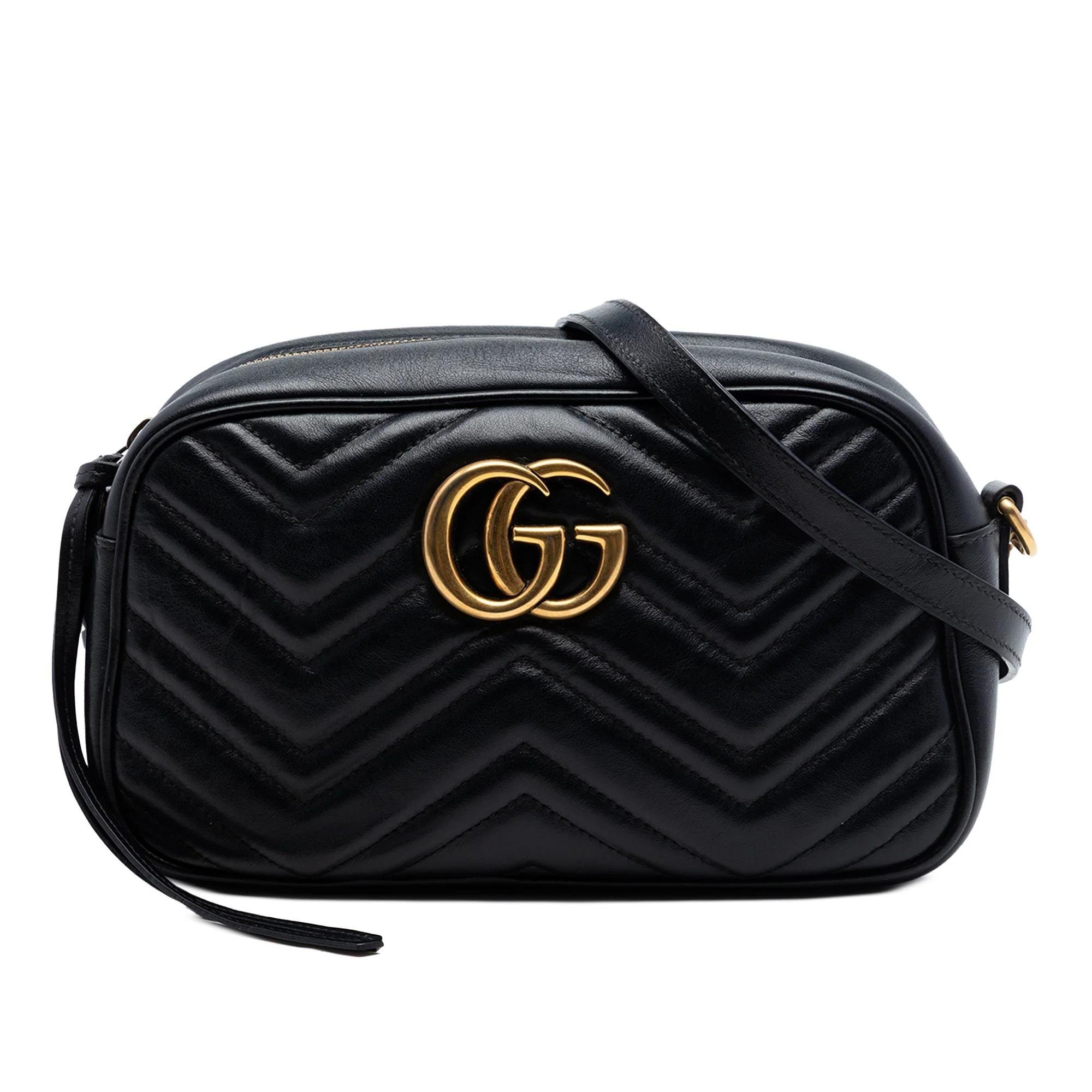 GG Marmont pony-style calfskin crossbody bag