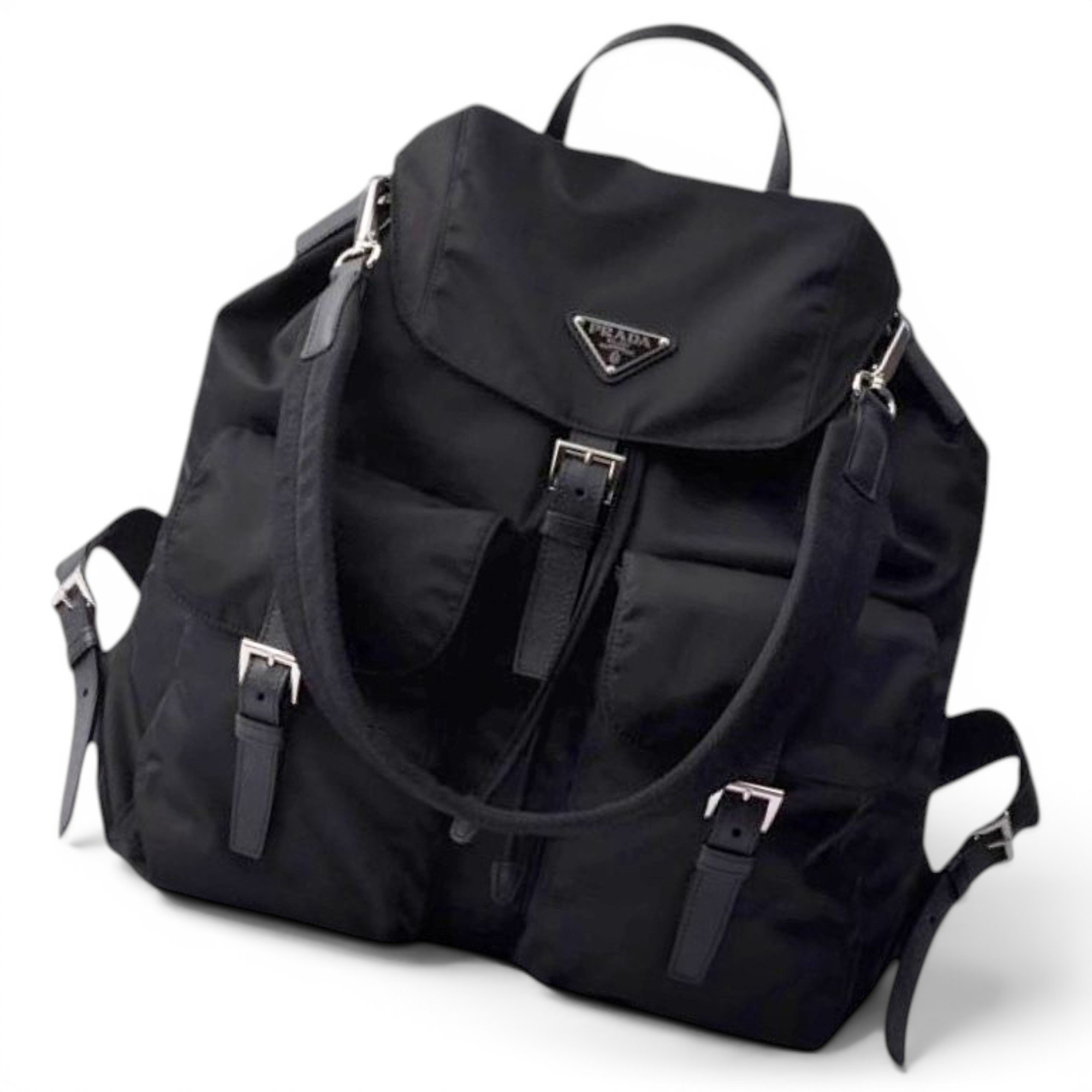 Leather backpack
