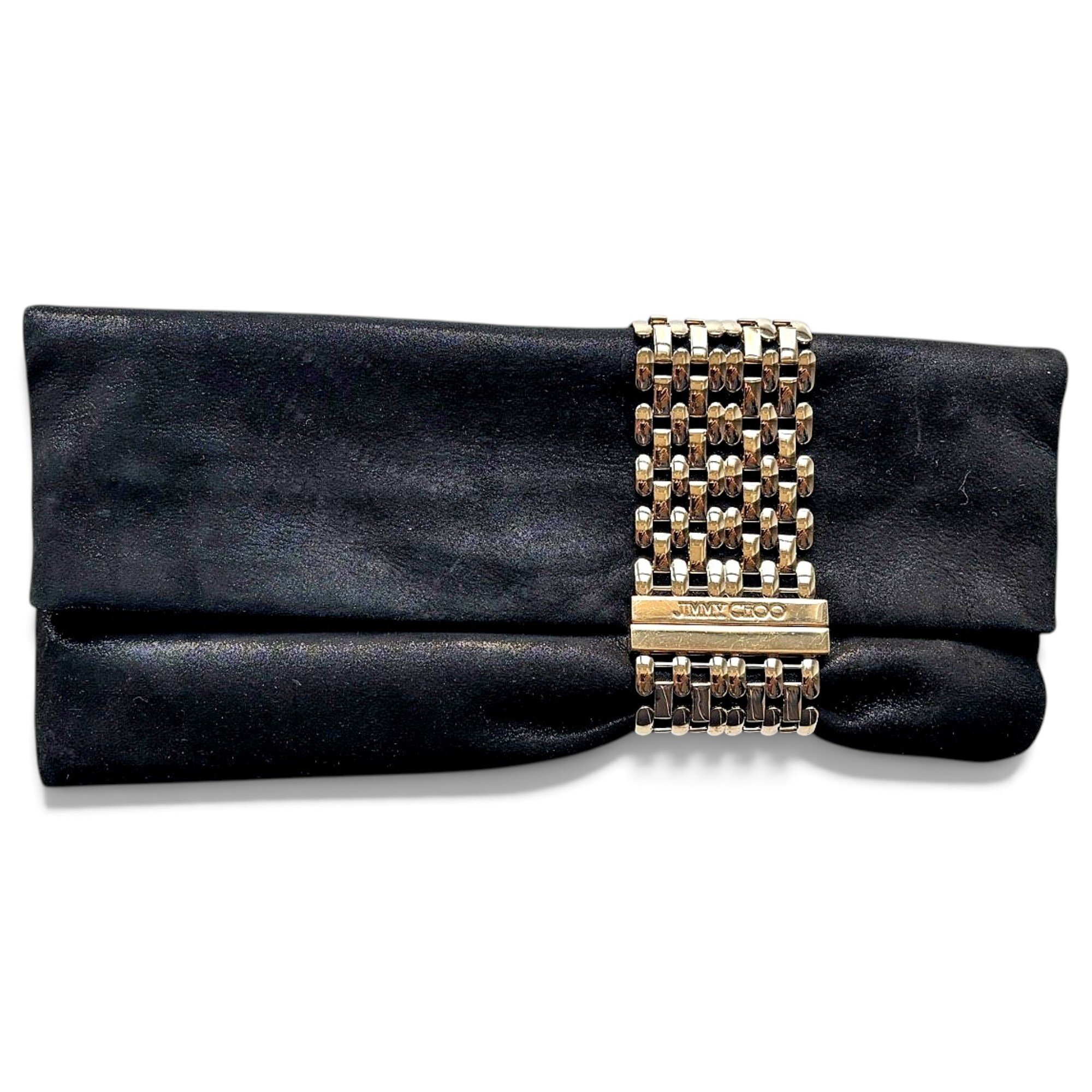 Chandra leather clutch bag