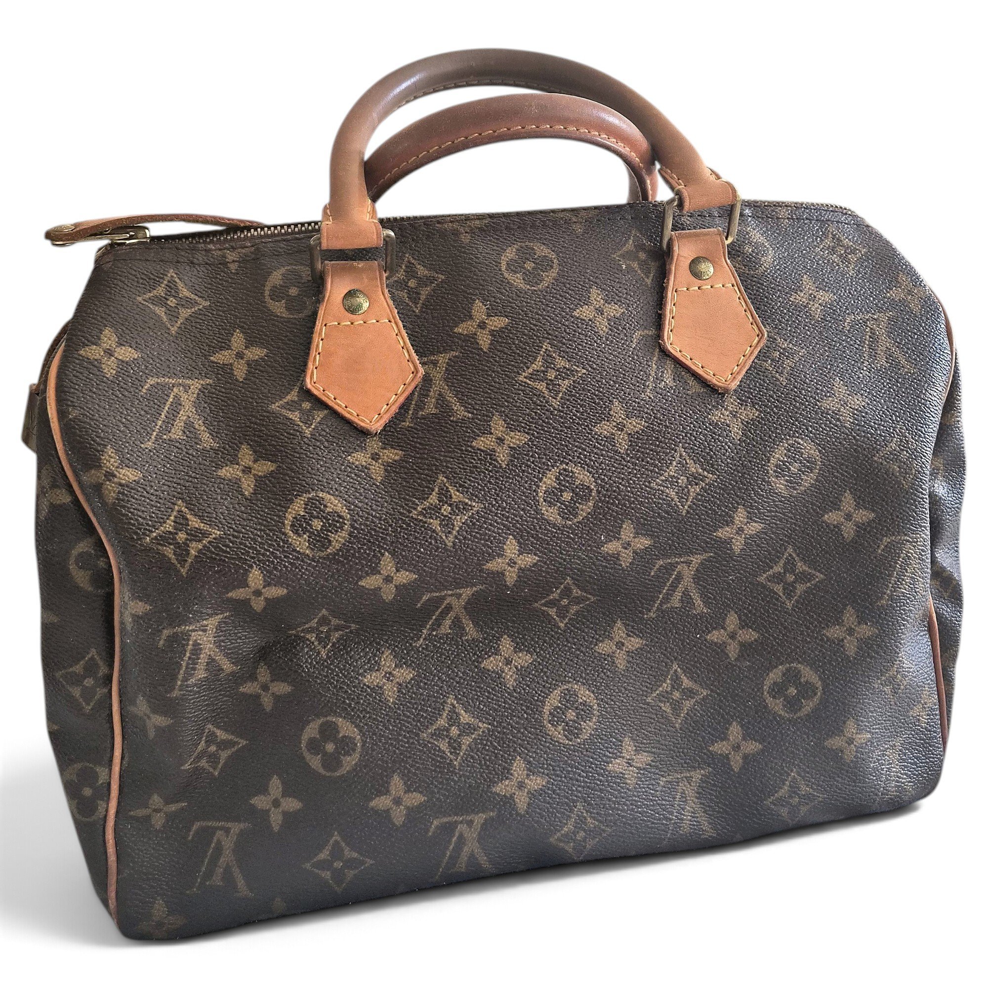 Speedy leather handbag