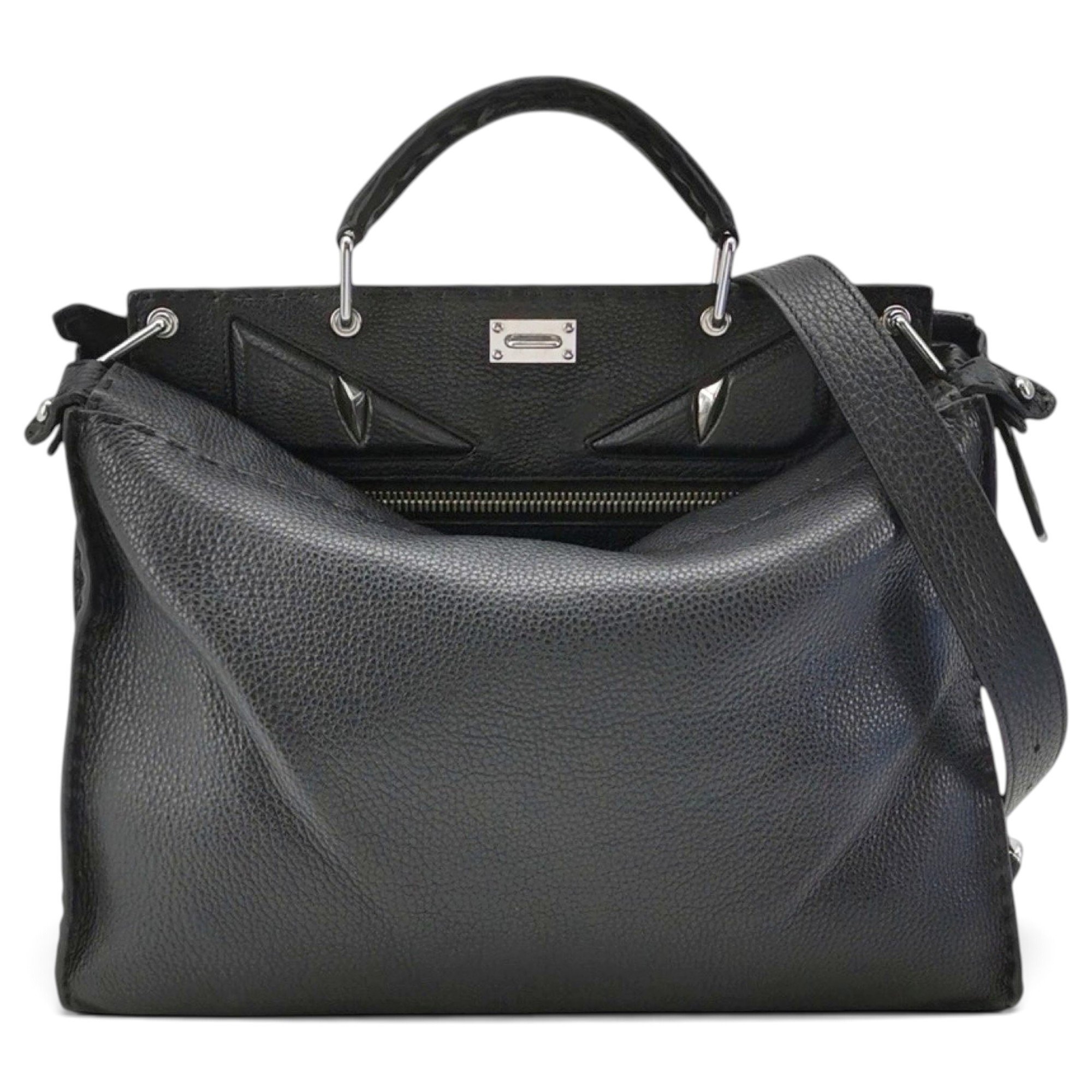 Peekaboo leather handbag