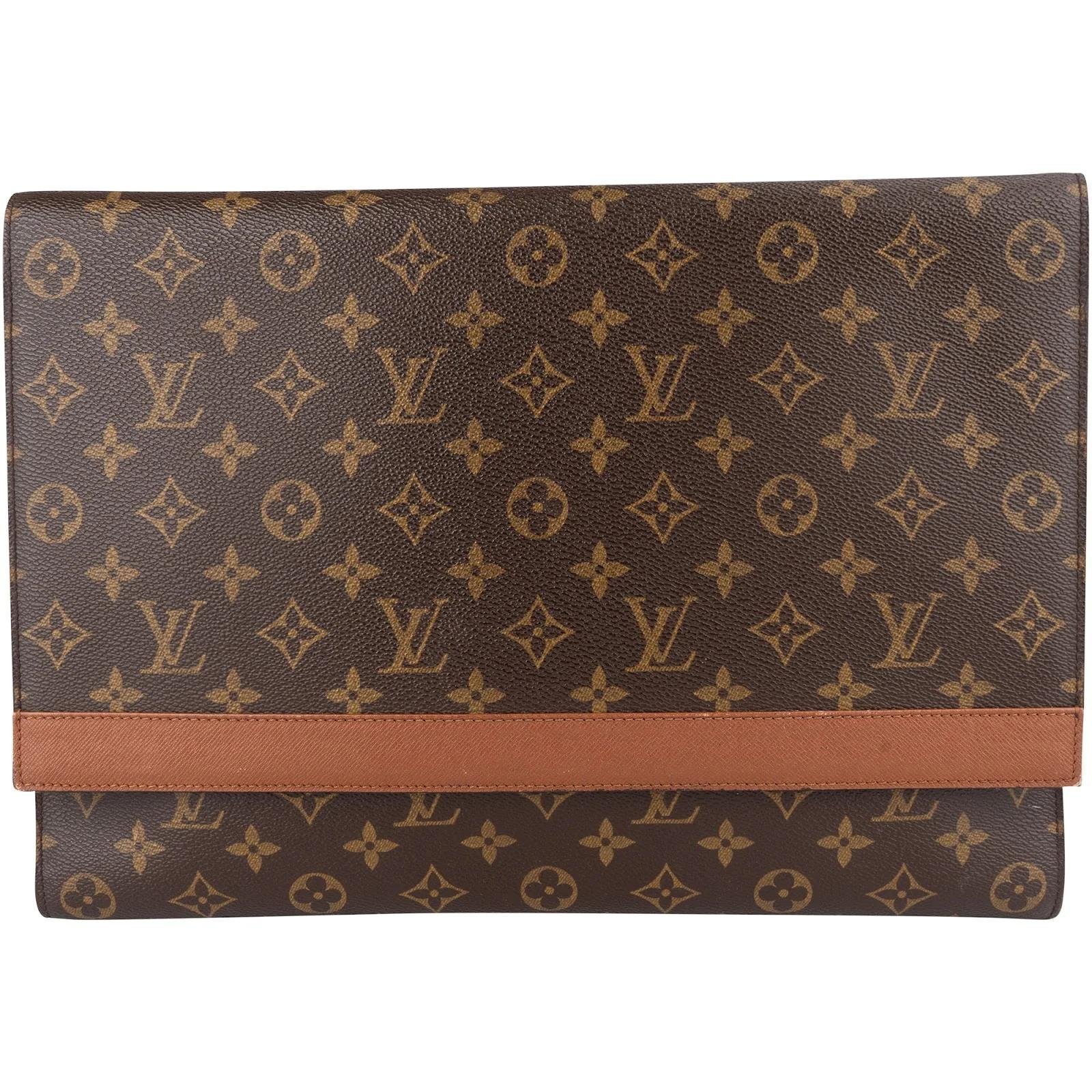 Porte Documents Voyage leather bag
