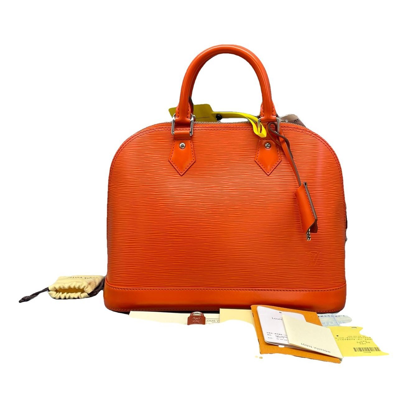 Louis Vuitton Alma leather handbag