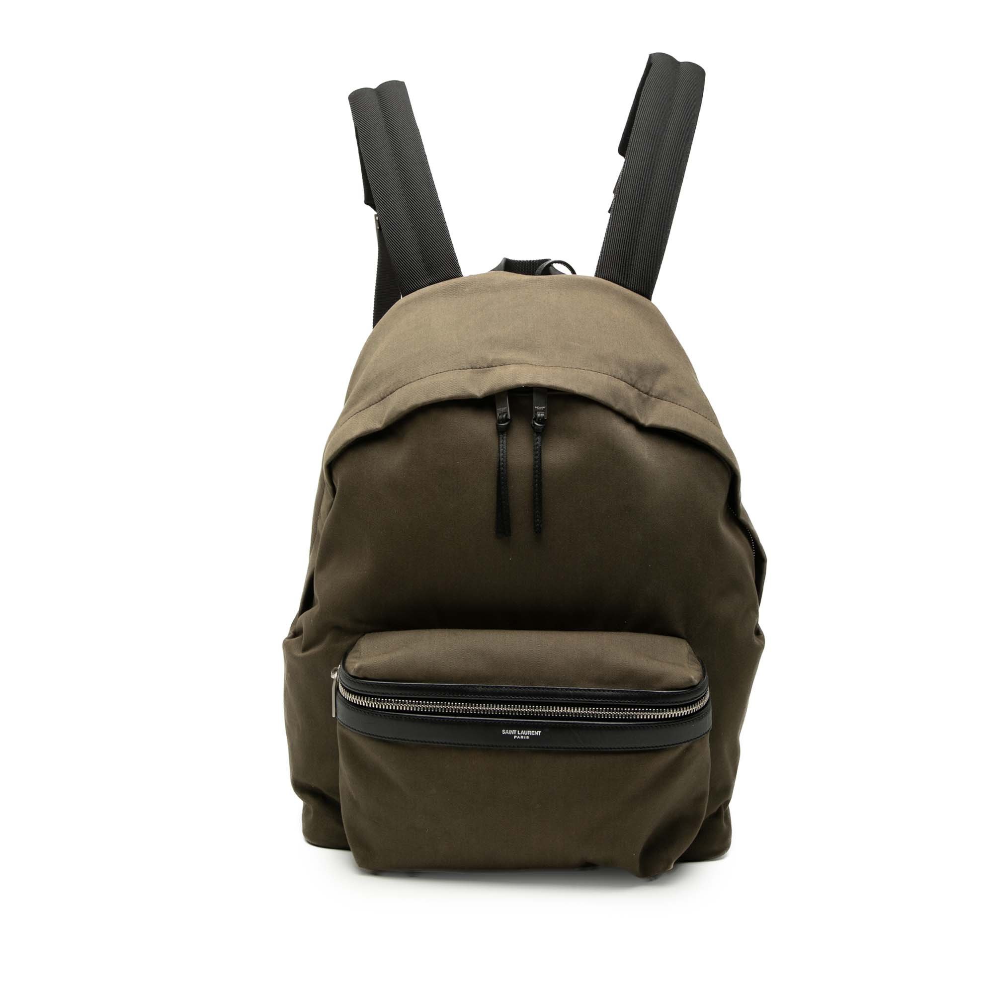 Leather backpack