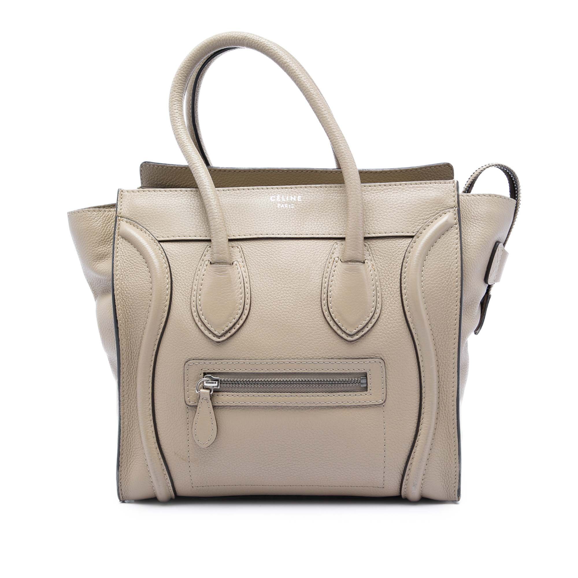 Luggage pony-style calfskin handbag