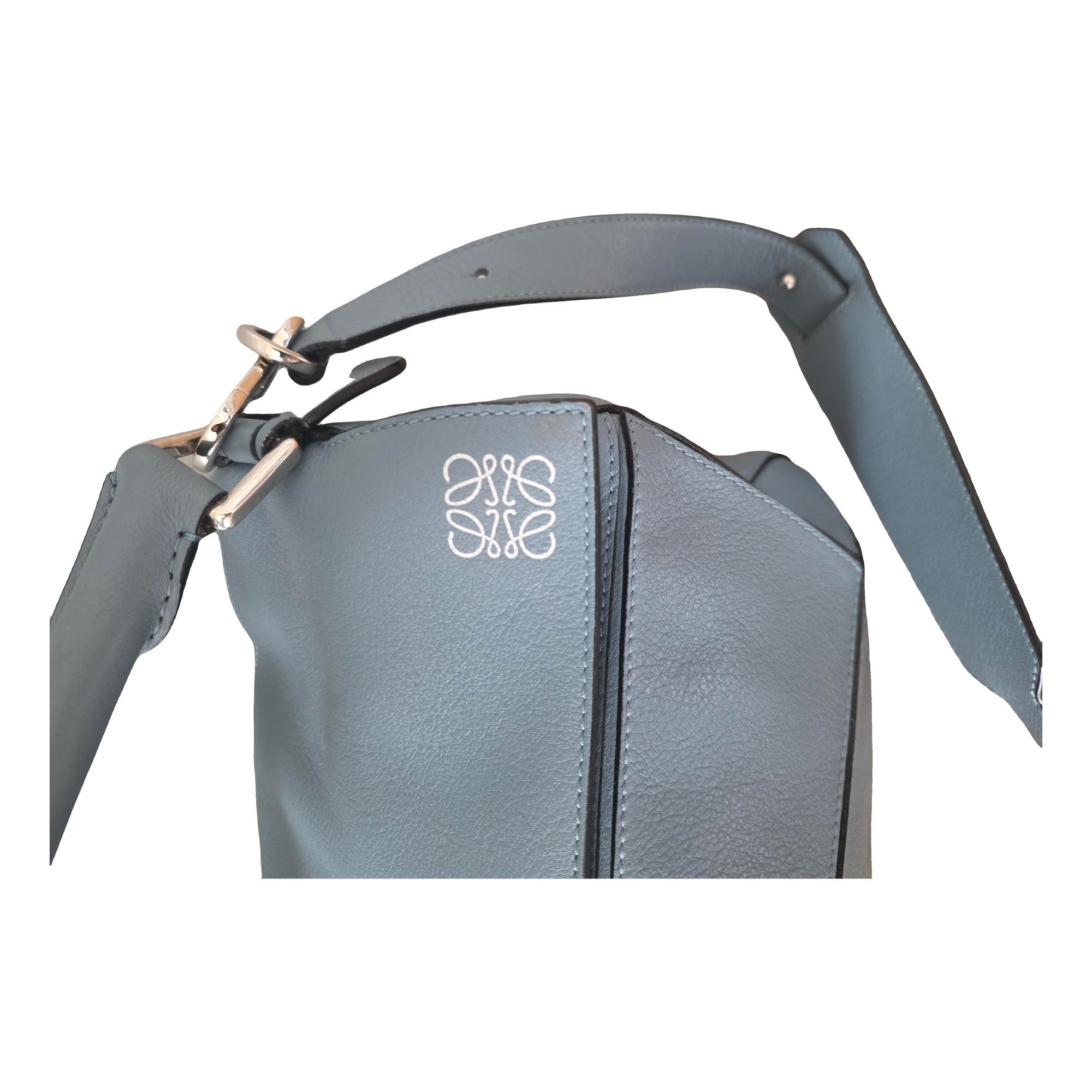 Puzzle leather handbag