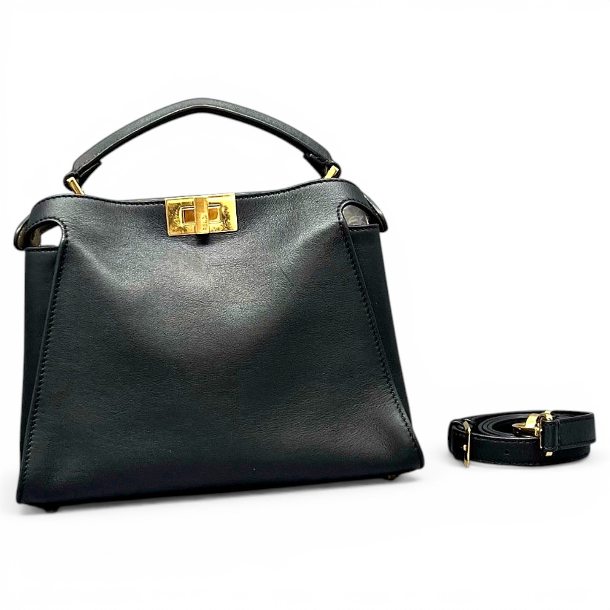 Peekaboo leather handbag