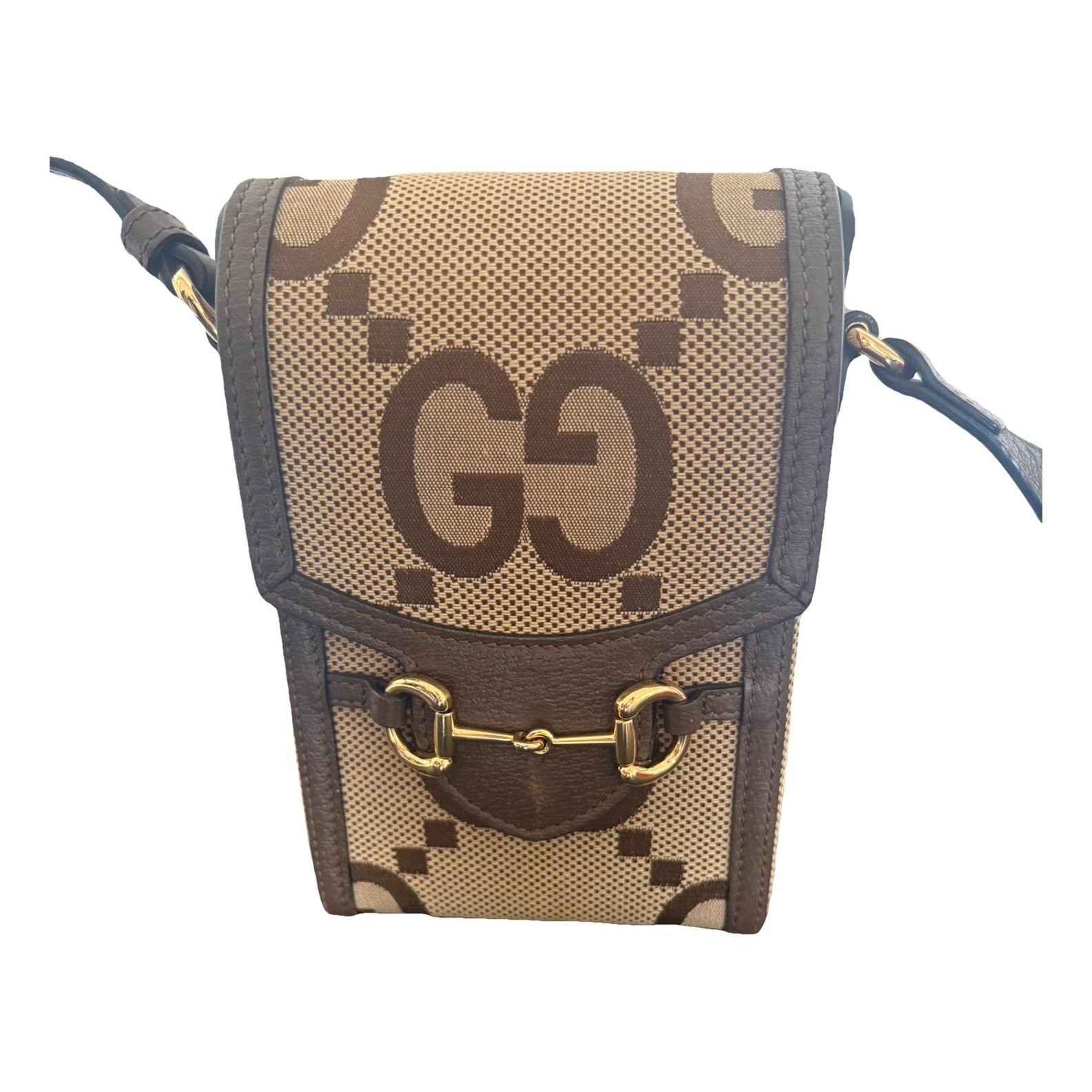 Horsebit 1955 Vertical cloth crossbody bag