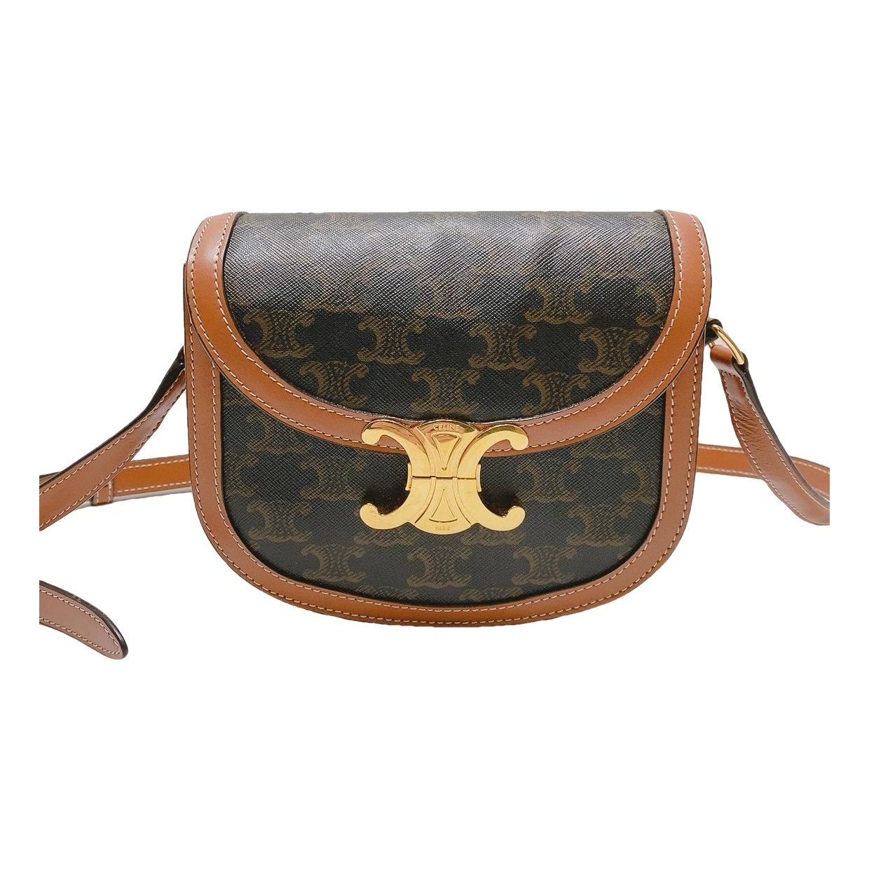 Triomphe leather handbag