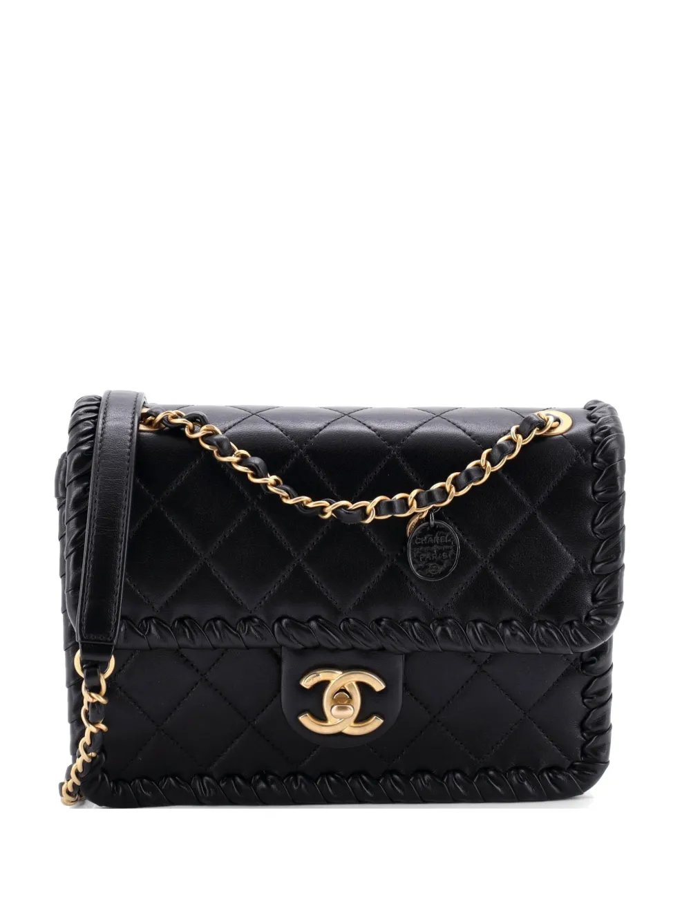 My Own Frame Flap Bag Braided Quilted Calfskin Small crossbody bag