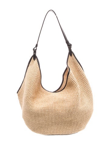 Straw Raffia Bucket Bag Medium