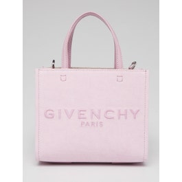 Givenchy Givenchy Light Purple Canvas Mini G Shopping Tote Bag w/o Strap