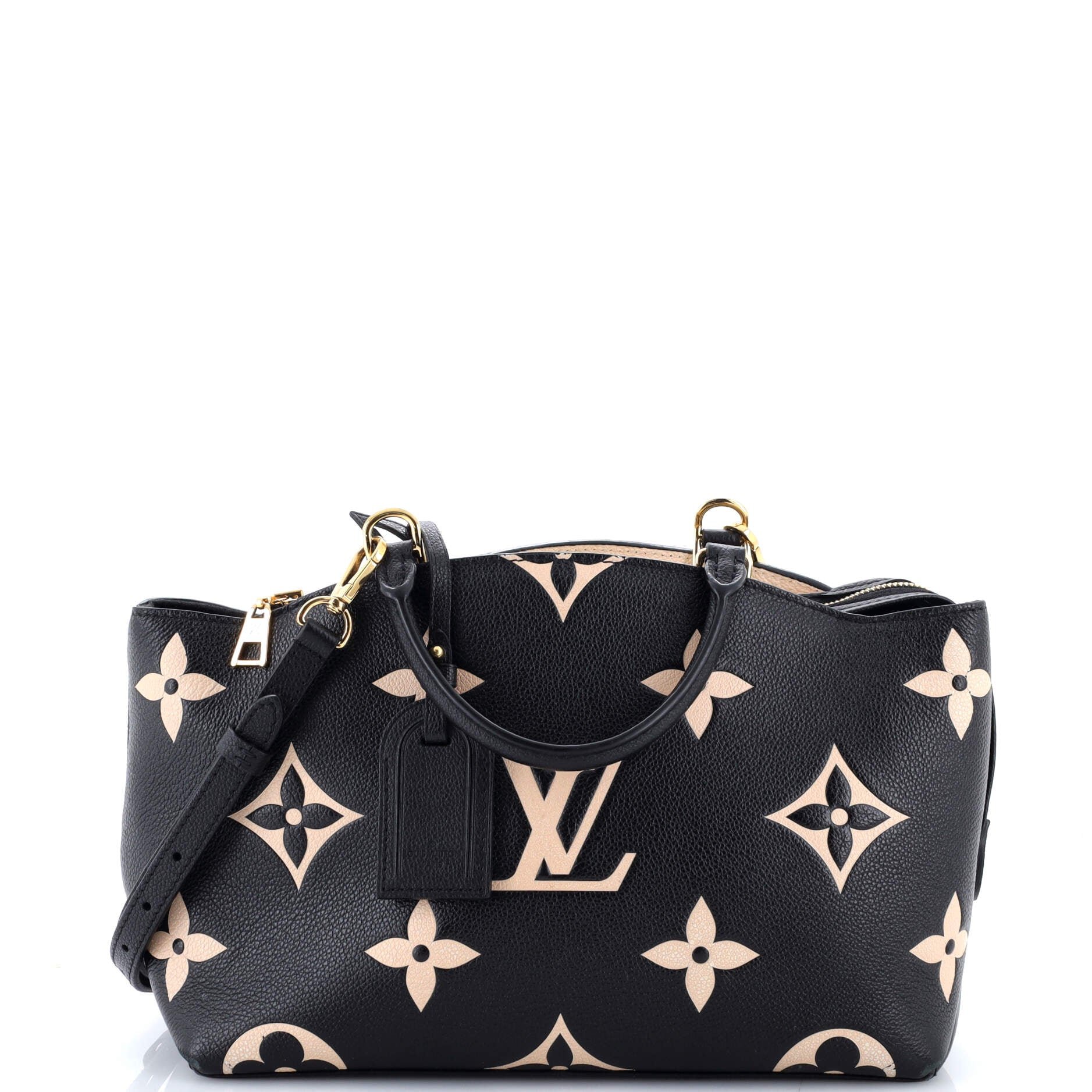 Louis Vuitton Petit Palais Handbag Bicolor Monogram Empreinte Giant