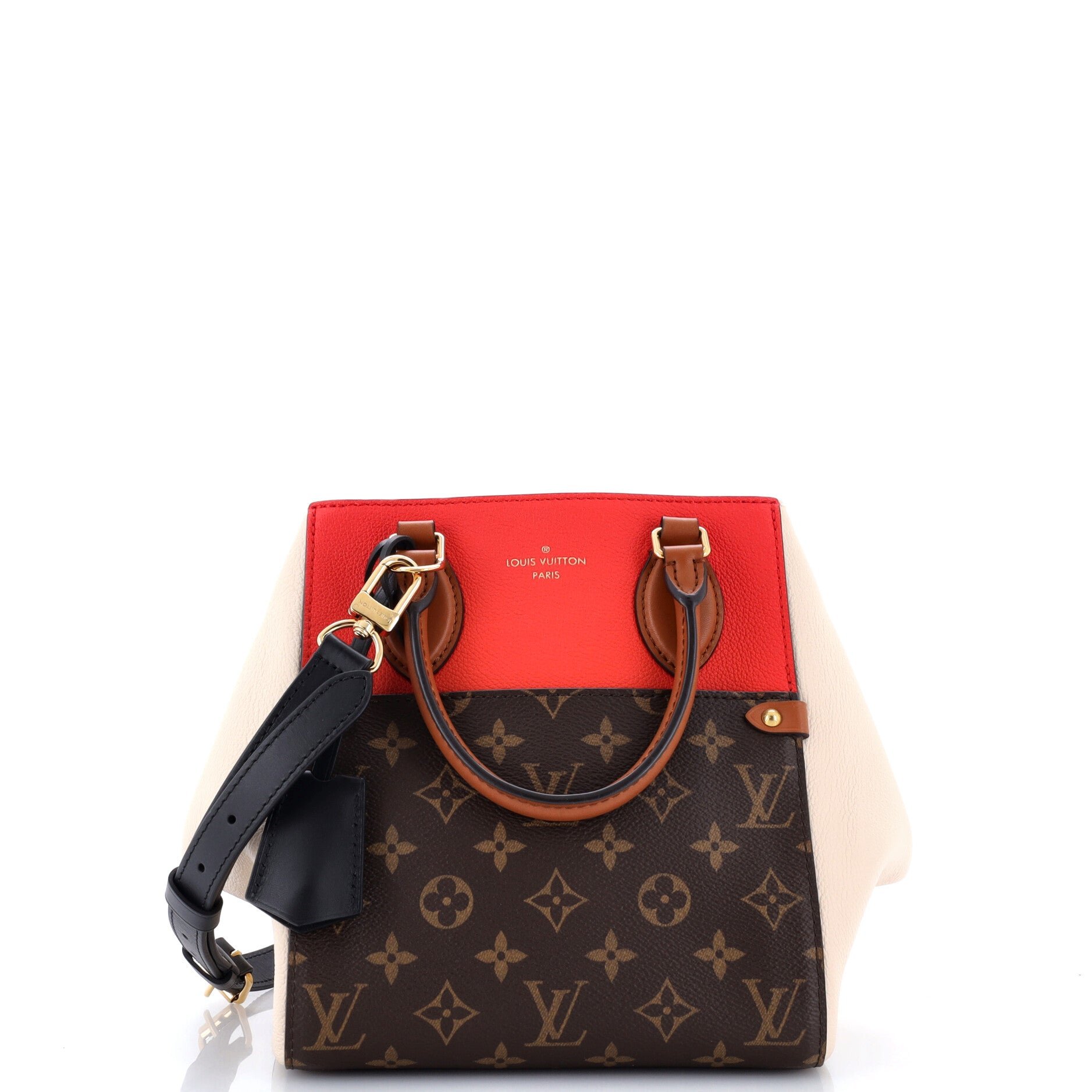 Fold Tote Monogram Canvas and Leather PM