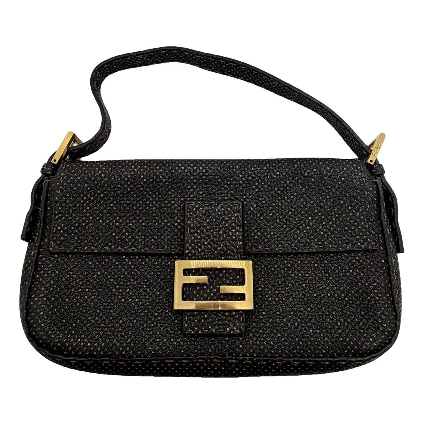 Baguette leather handbag