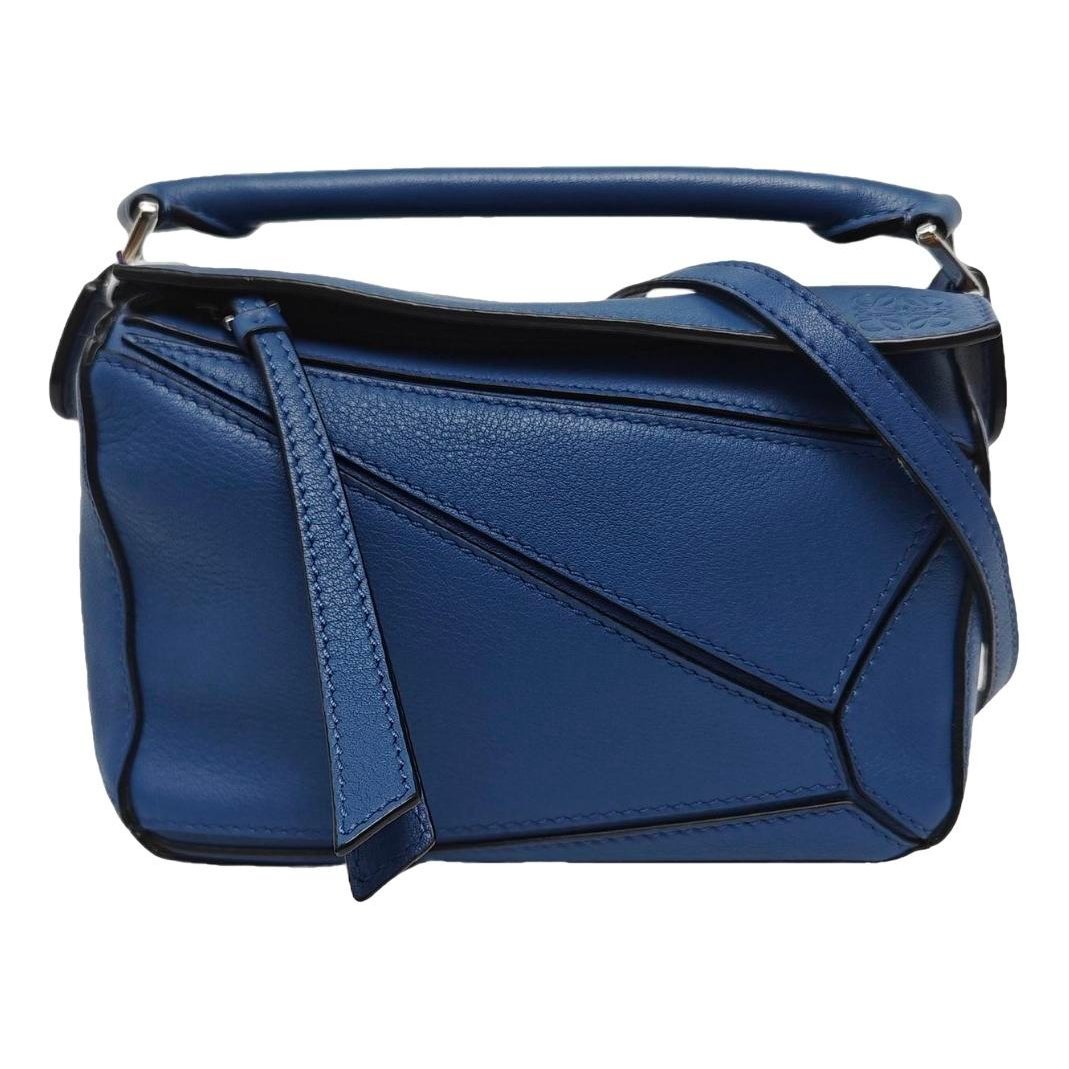 Puzzle leather handbag