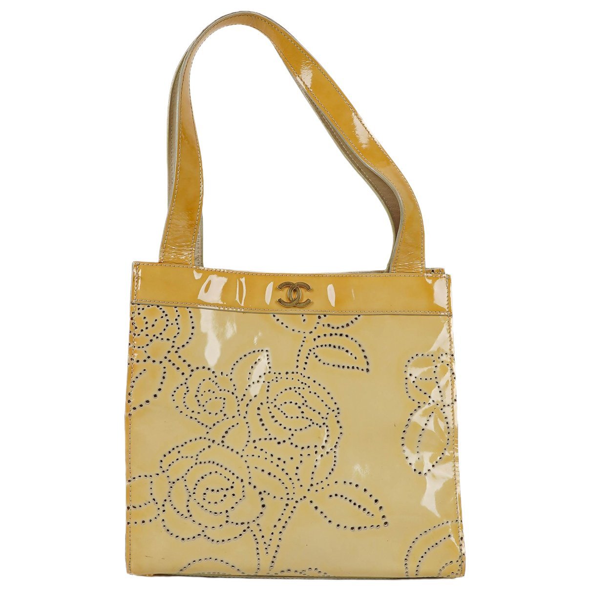 Patent leather handbag