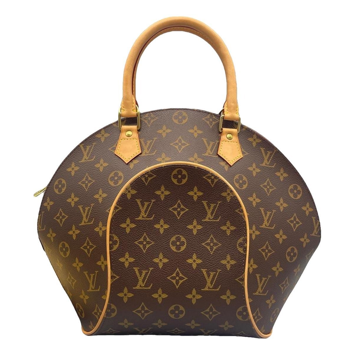 Ellipse leather handbag