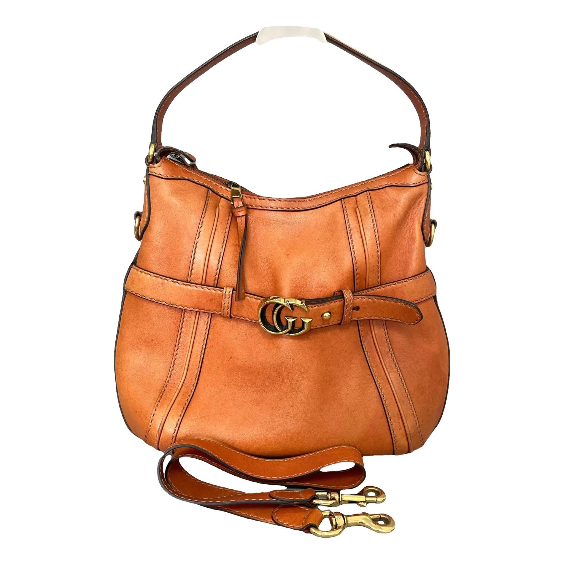 GG Running leather handbag