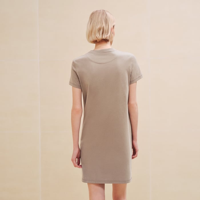 Embroidered Pocket Dress
