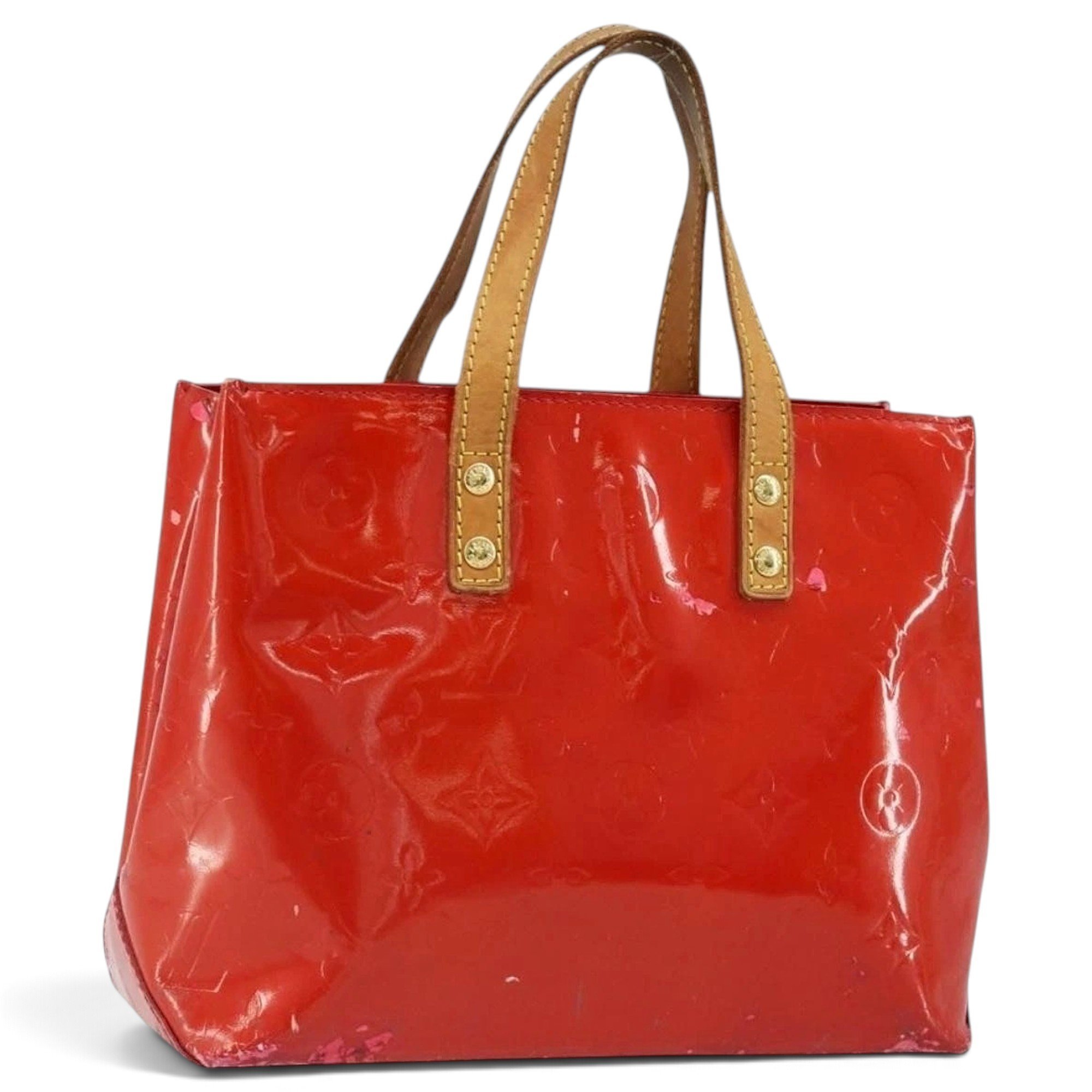 Patent leather handbag