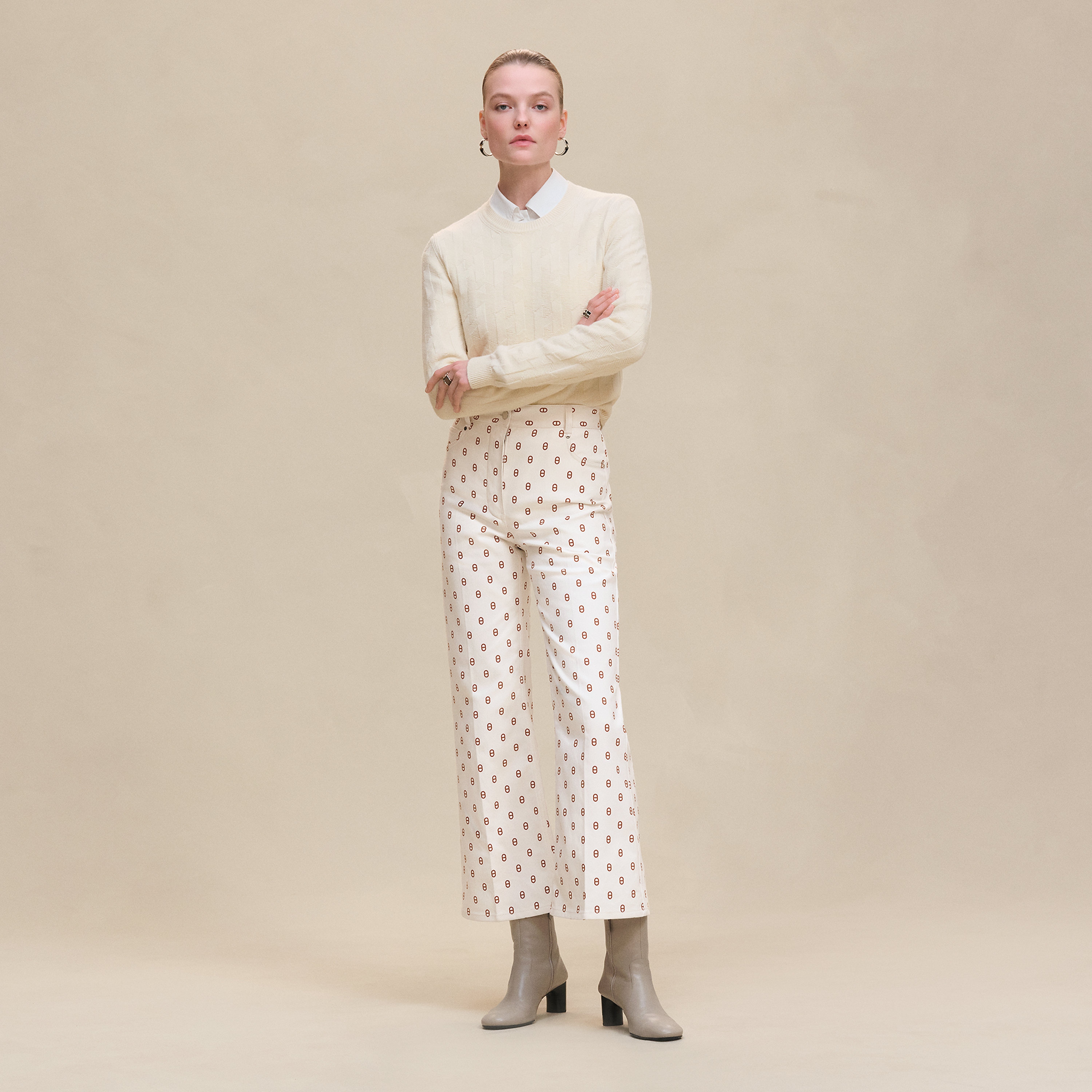 "Chaine d'Ancre" bootcut pants