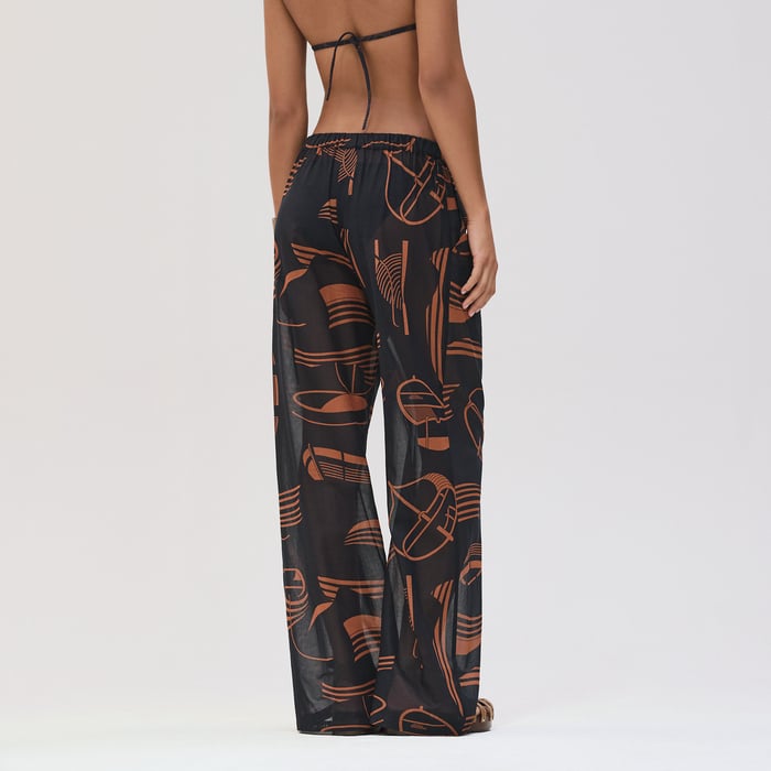 Bleu Gabier "Thalassa Tattoo" Beach Pants