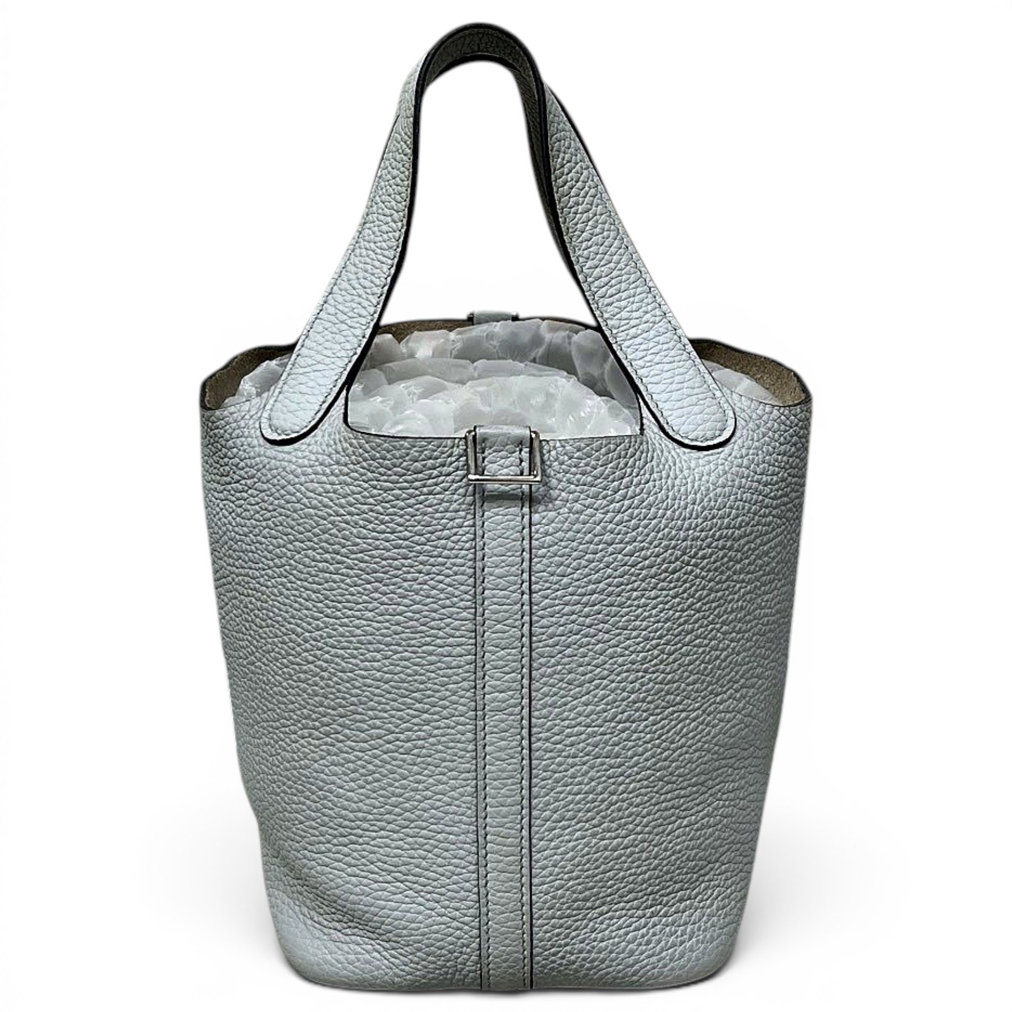Picotin leather tote