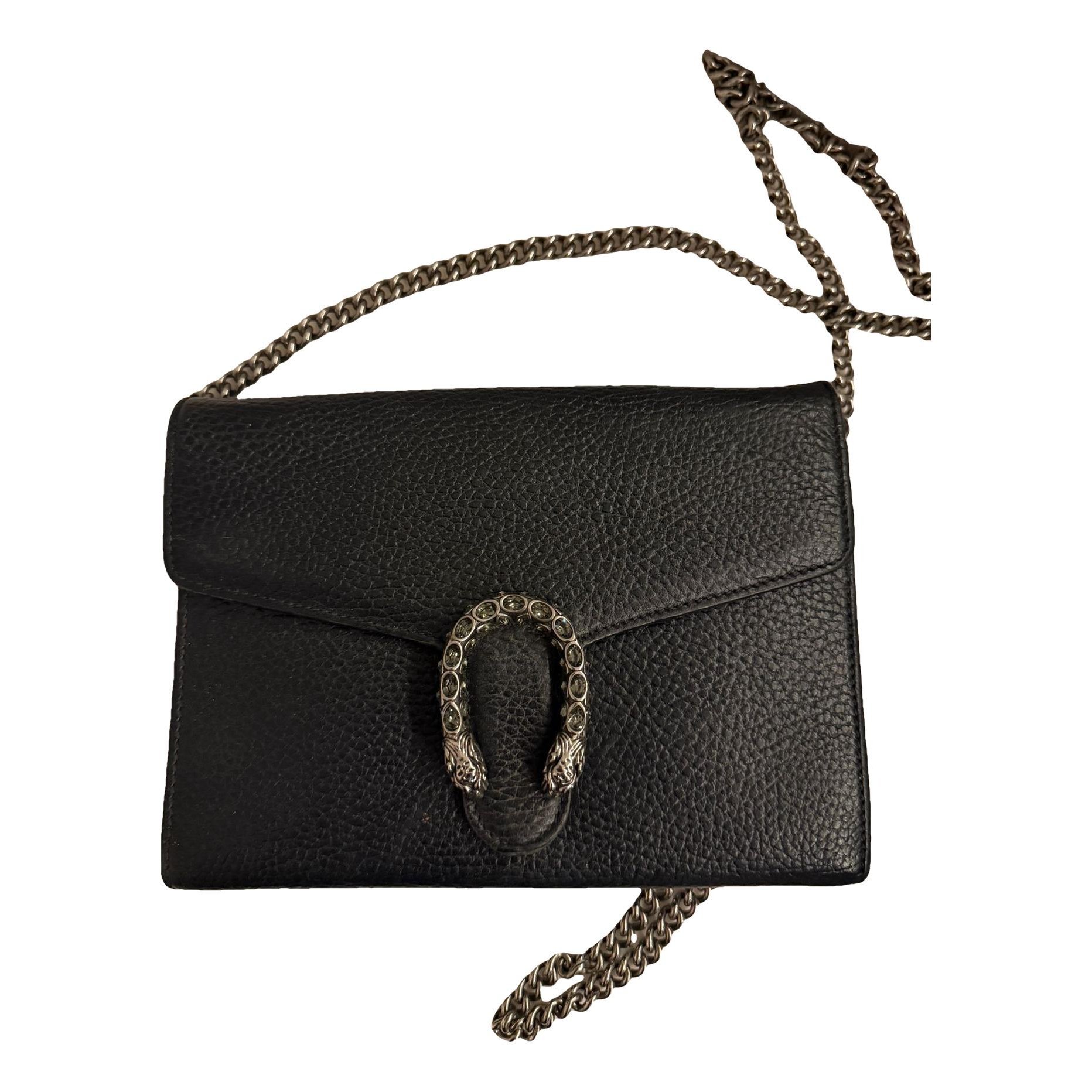 Dionysus Chain Wallet pony-style calfskin crossbody bag