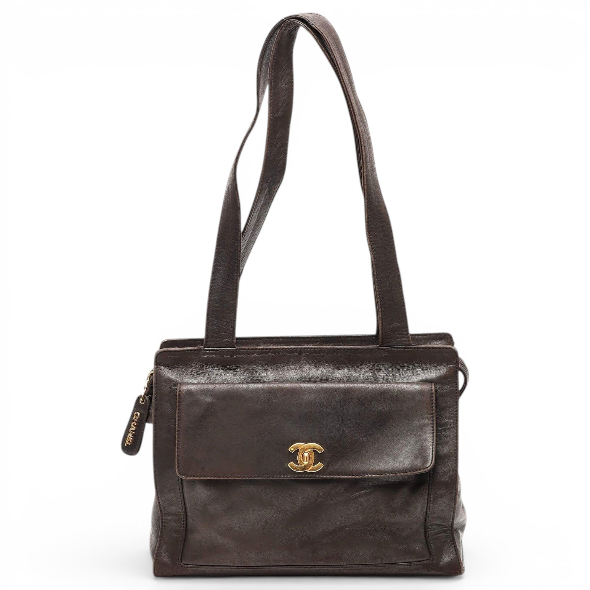 Leather tote