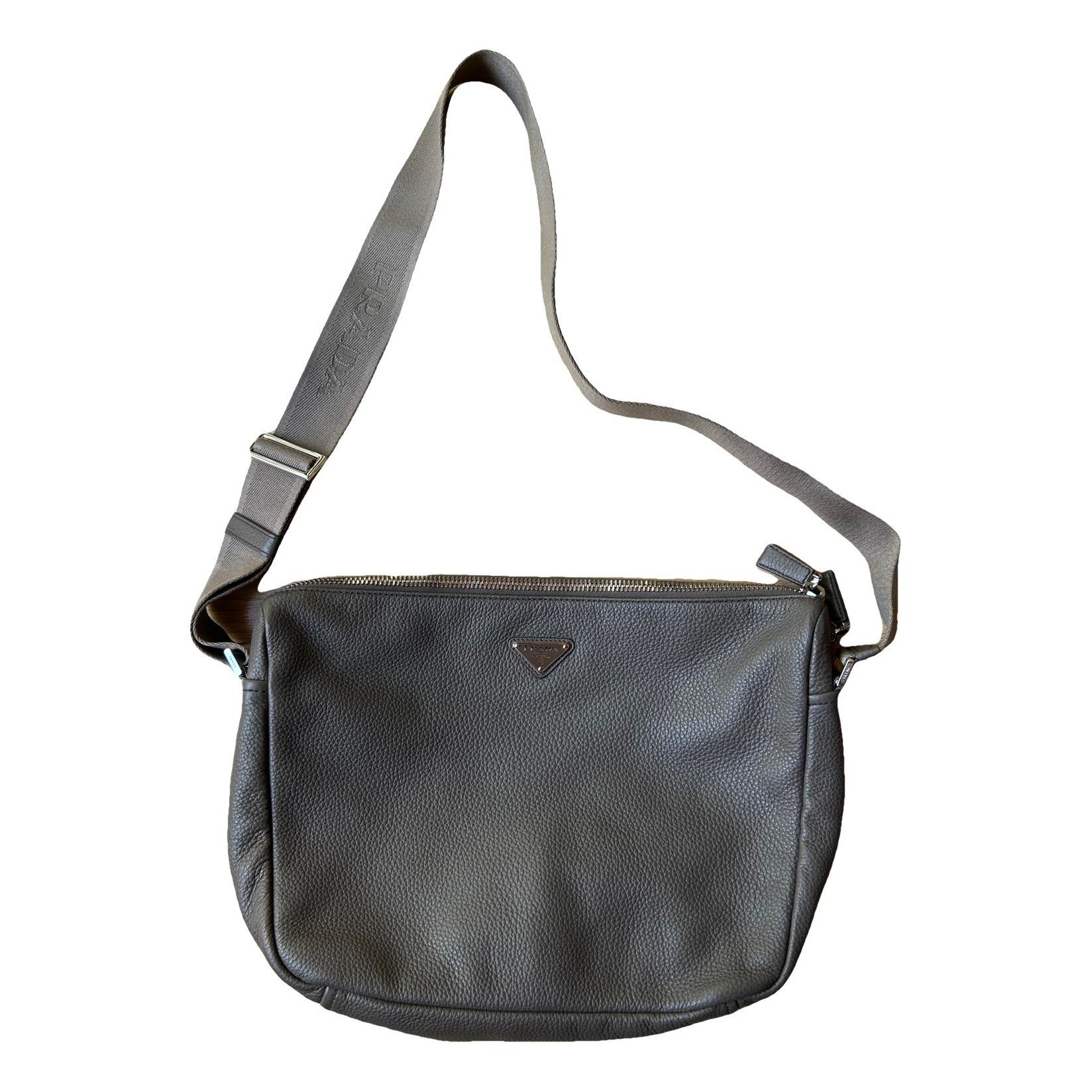 Leather clutch bag