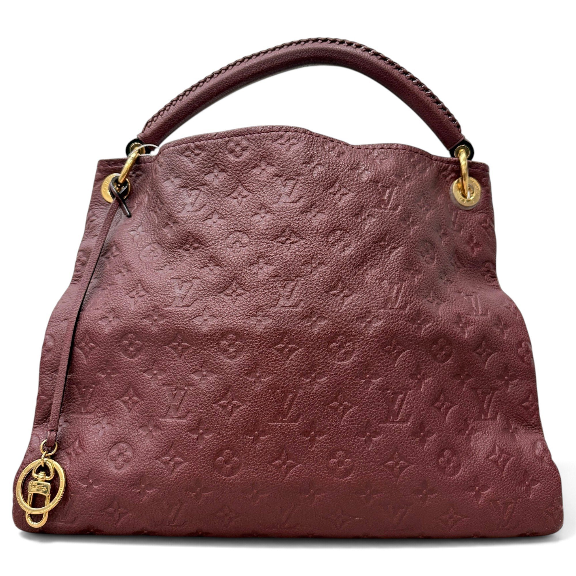 Artsy leather handbag