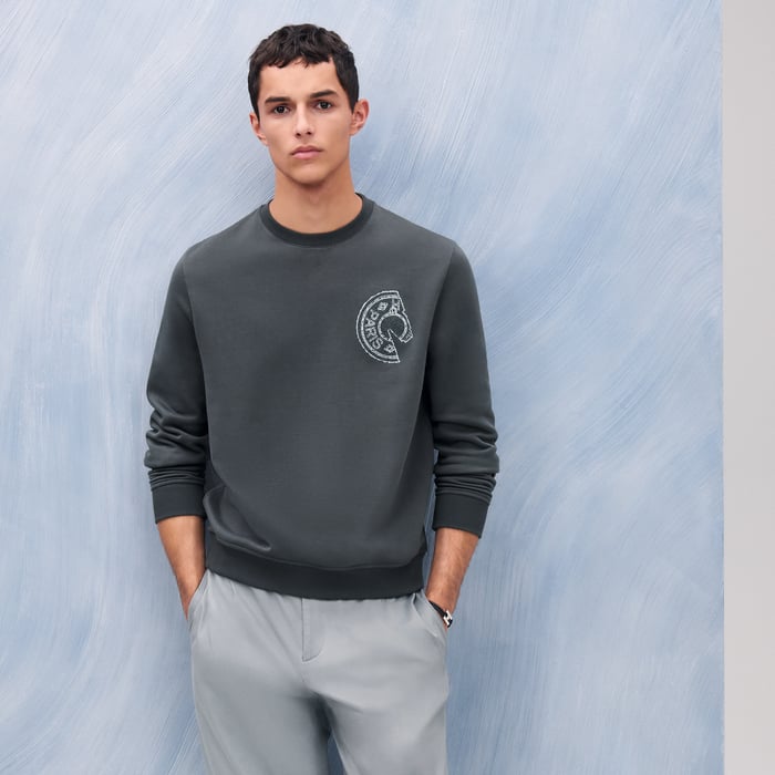 Orage Crewneck Sweater With Clou De Selle Detail