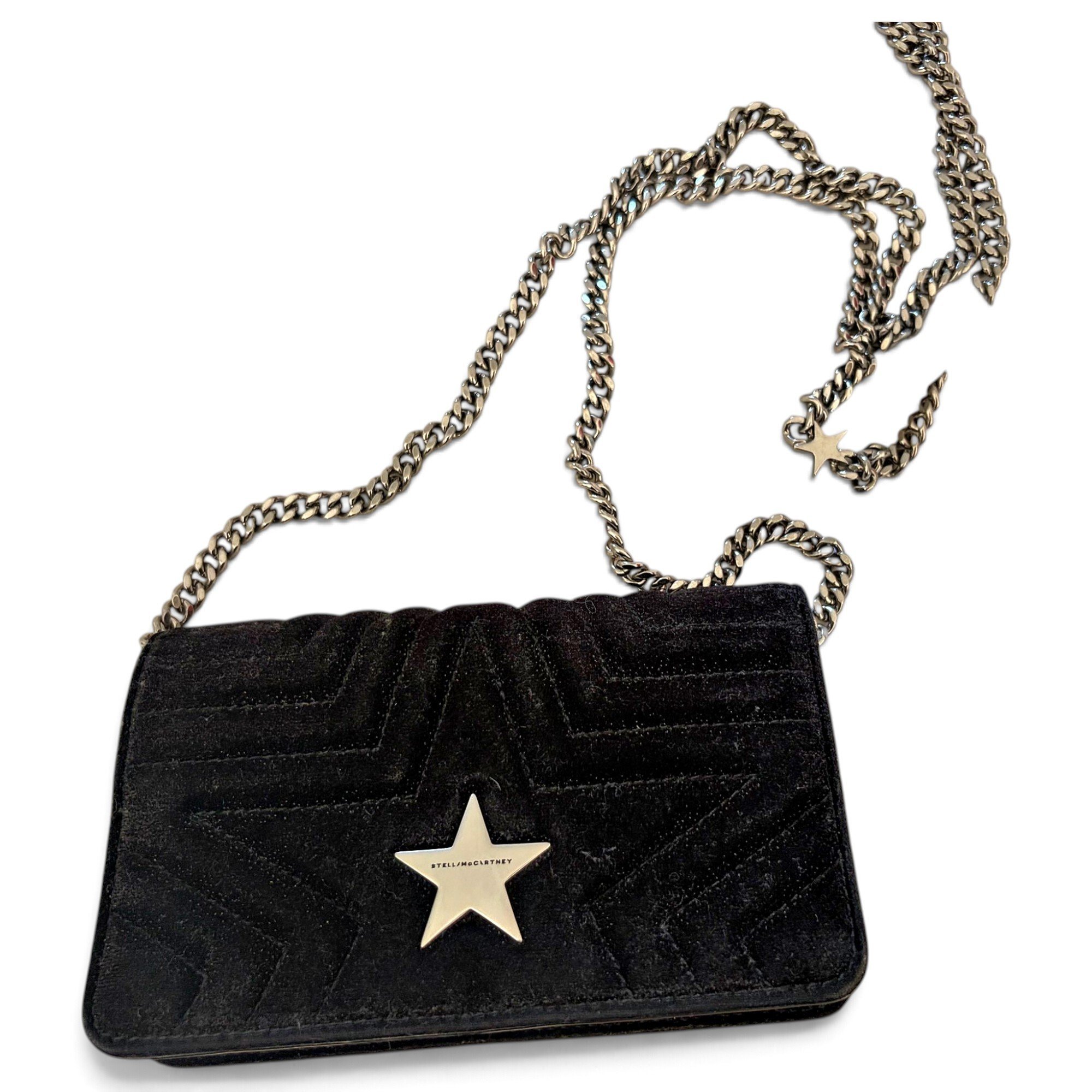 Stella Star velvet crossbody bag