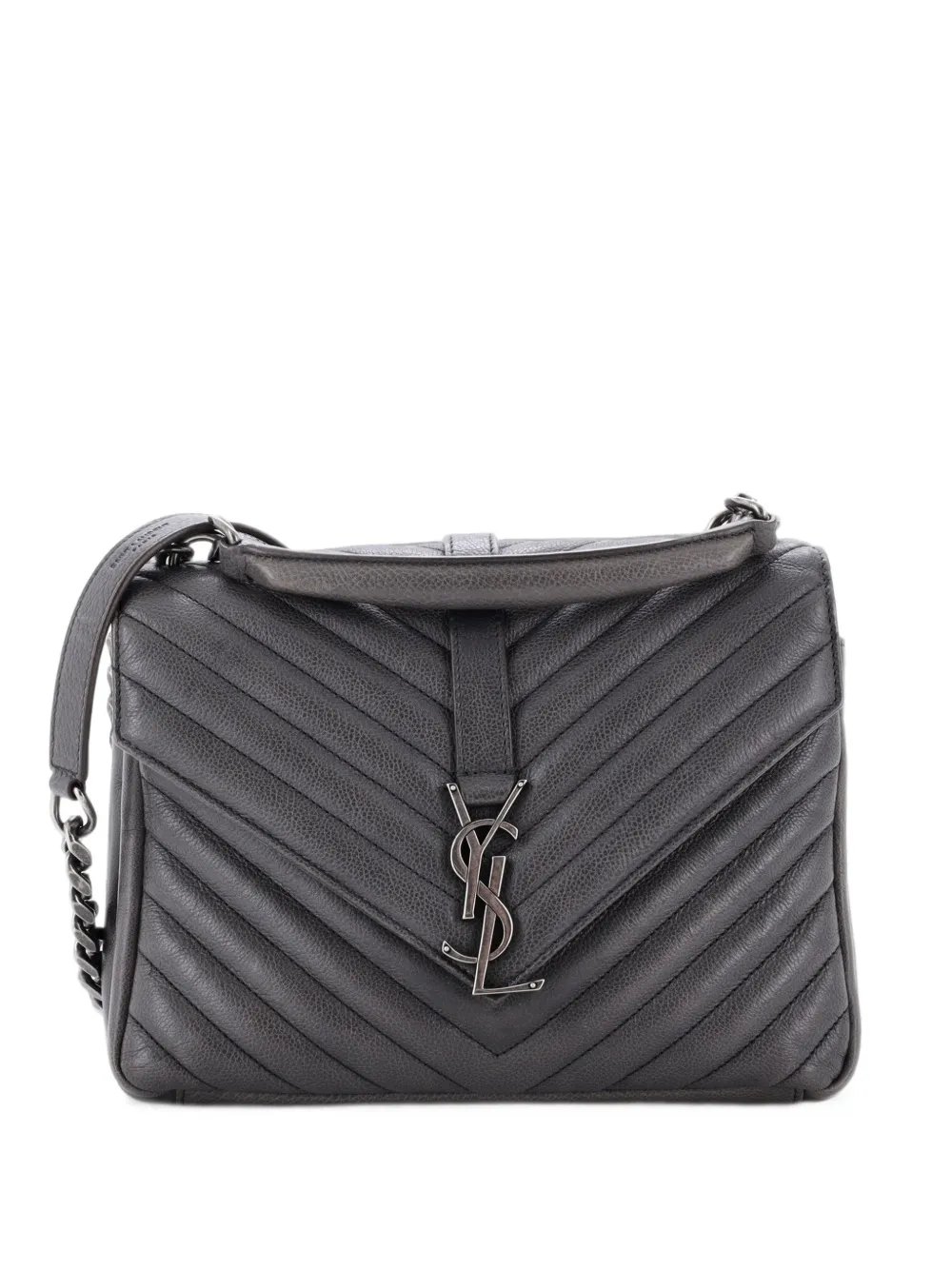 Classic Monogram College Bag Matelasse Chevron Leather Medium crossbody bag