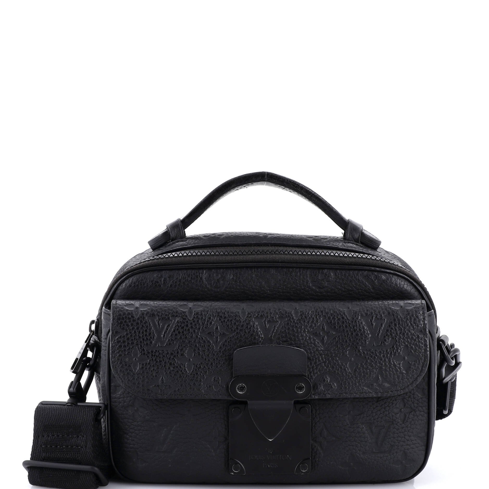 Louis Vuitton S Lock Messenger Bag Monogram Taurillon Leather