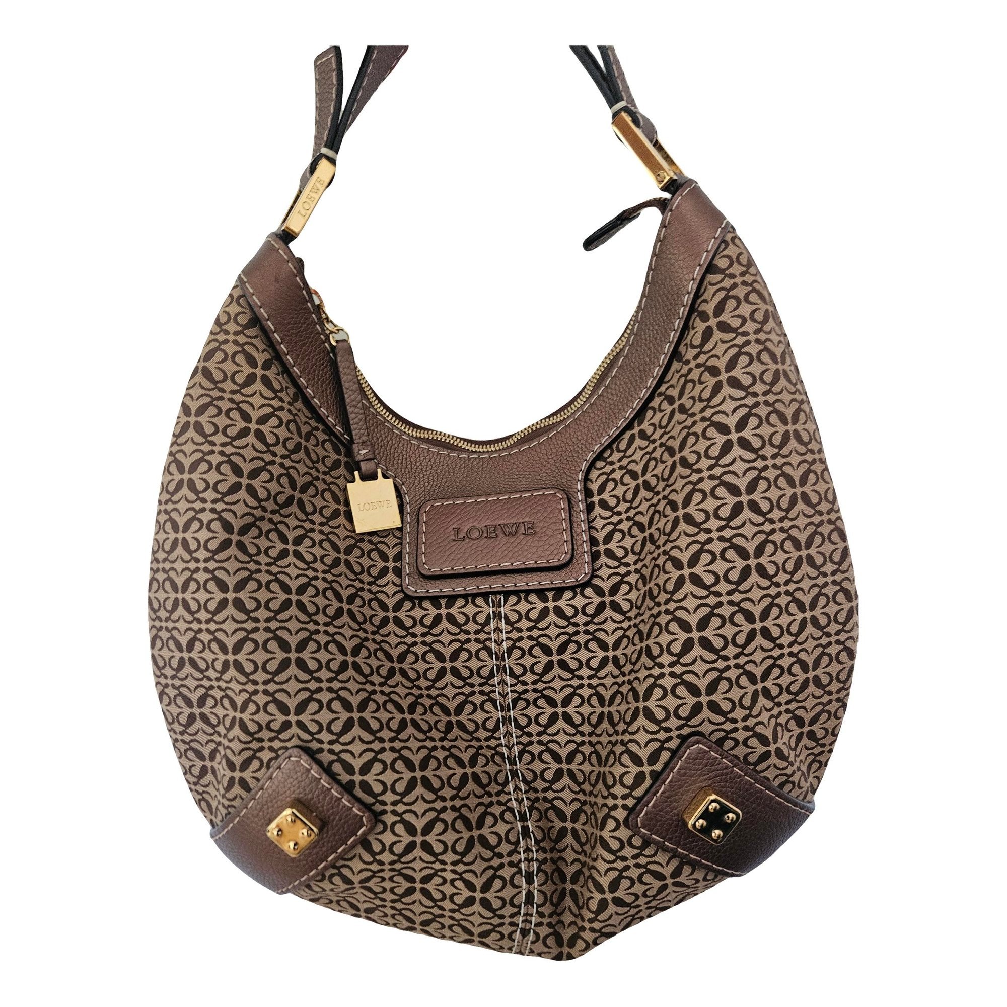 Squeeze leather handbag