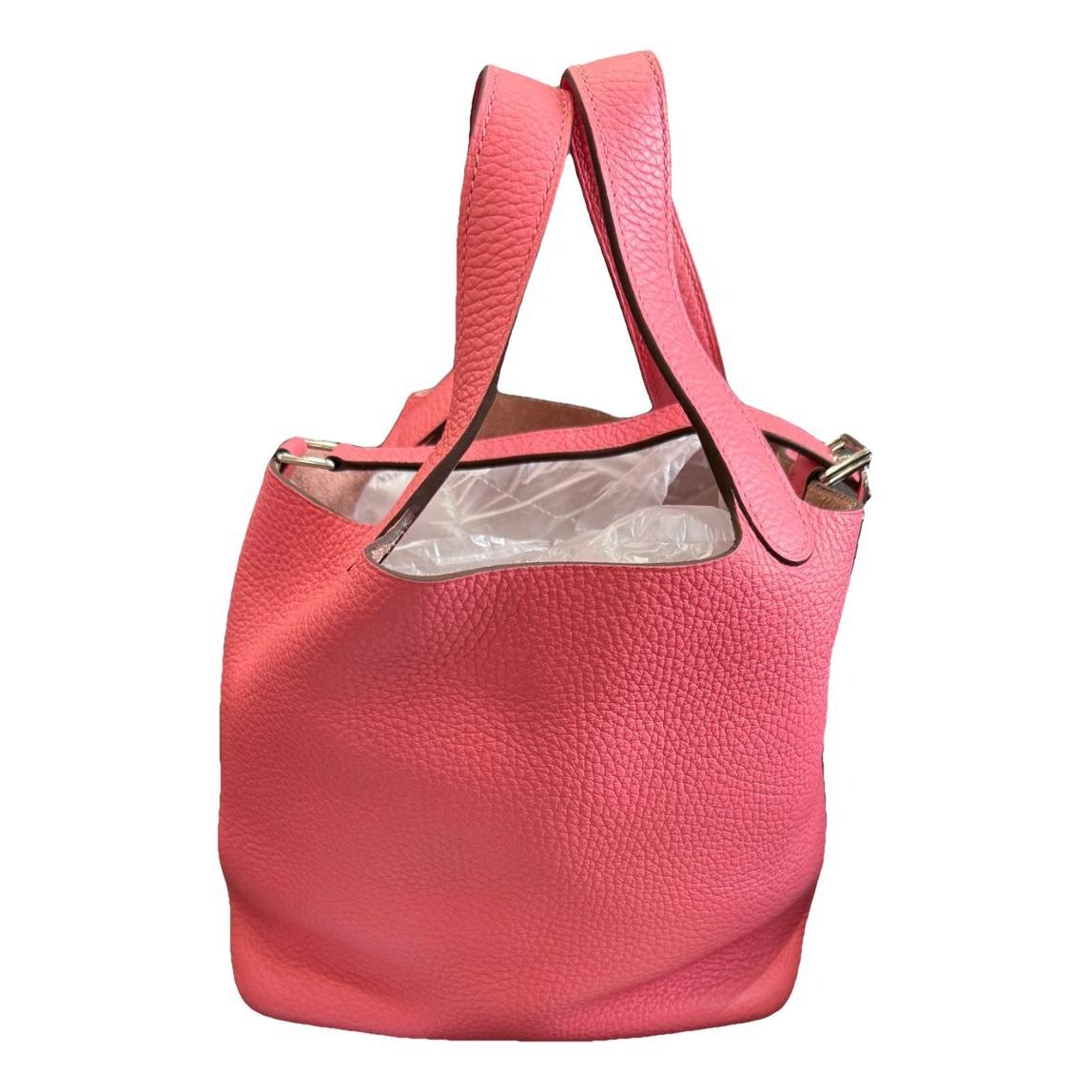 Picotin leather tote