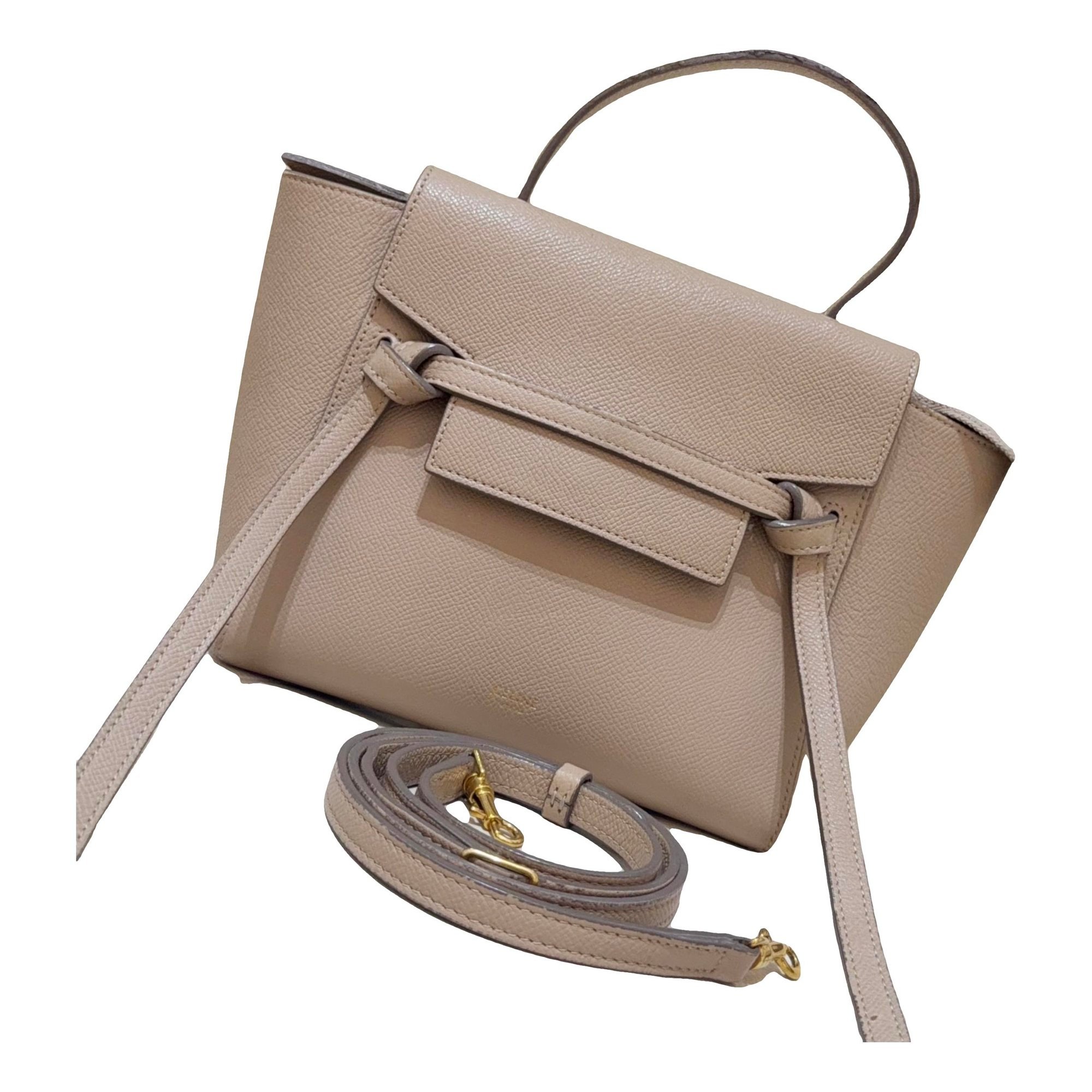 Belt leather handbag