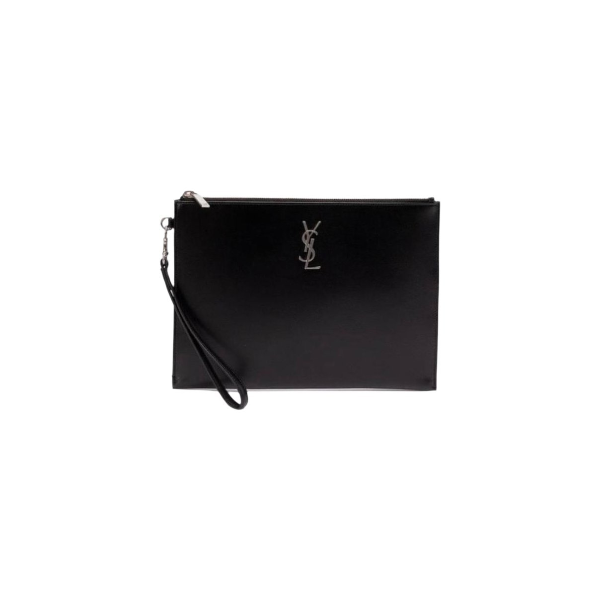 Leather clutch bag