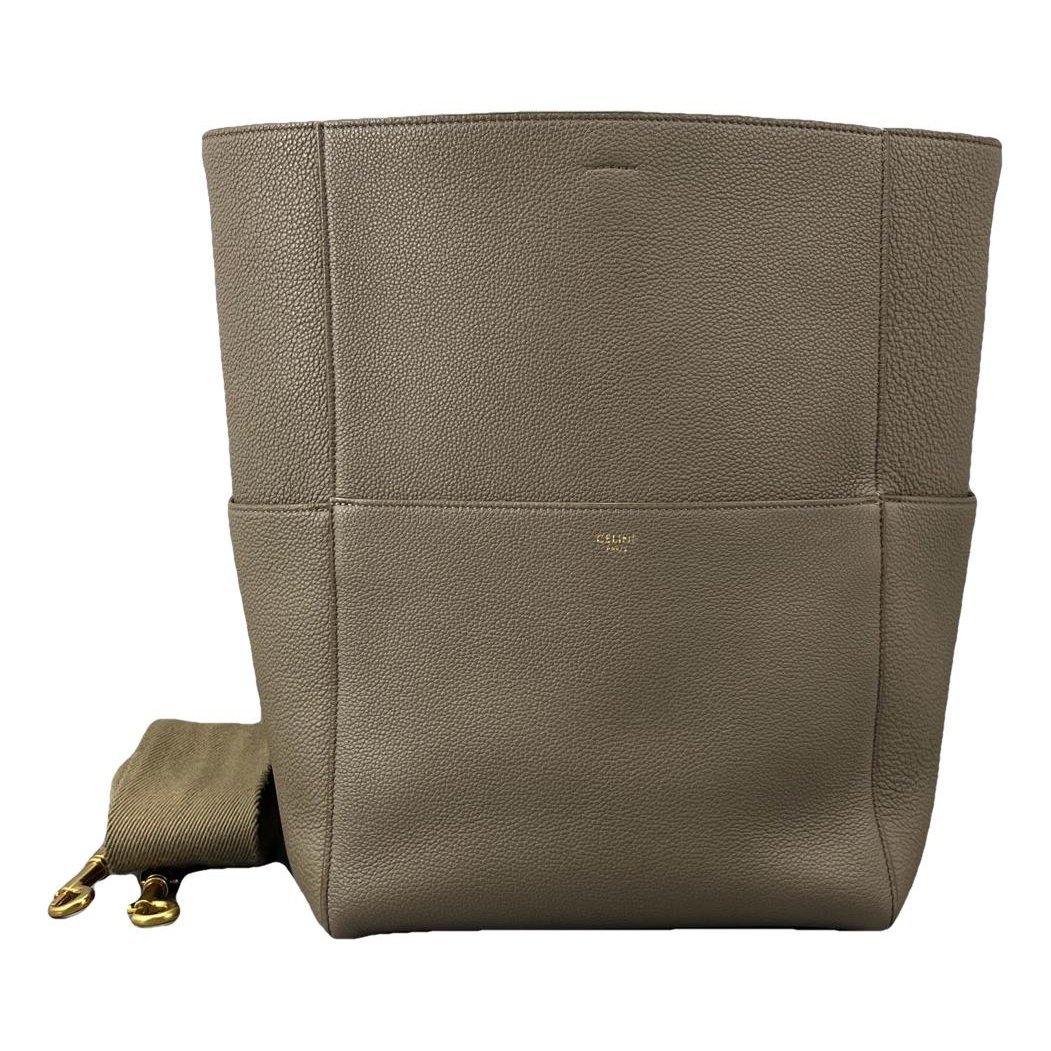 Seau Sangle leather tote