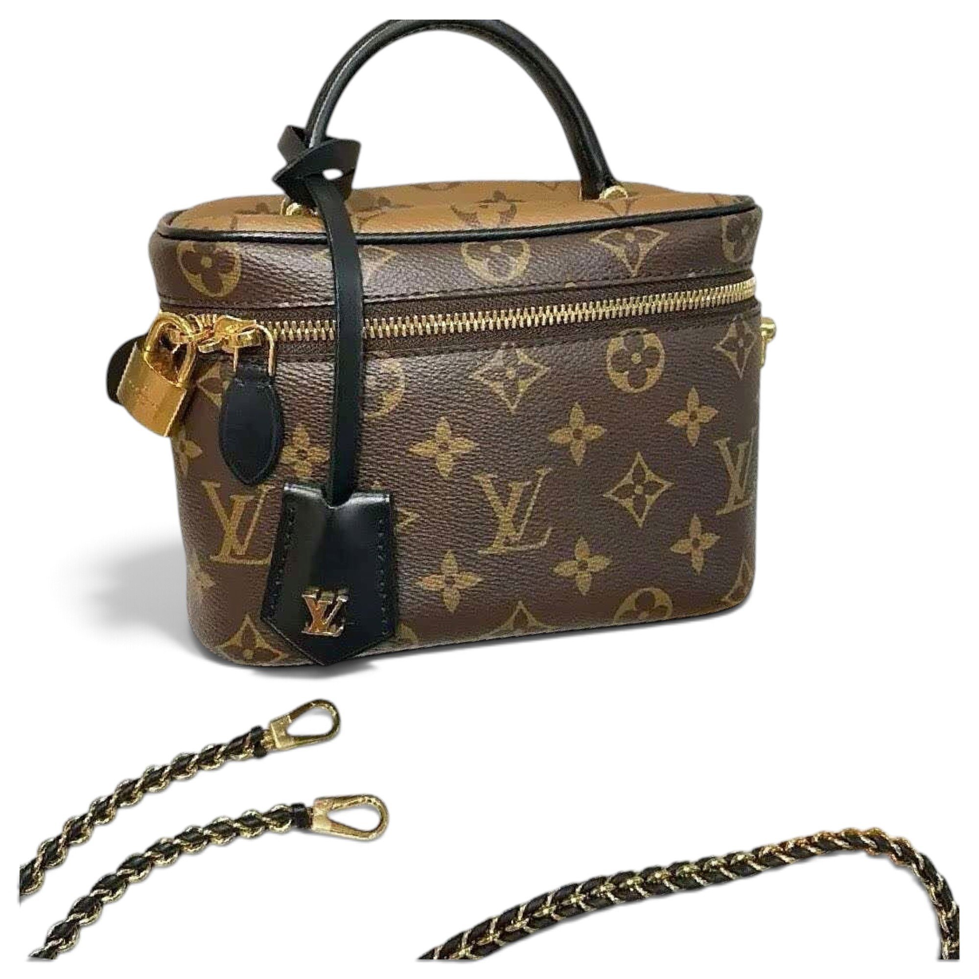 Vanity leather handbag